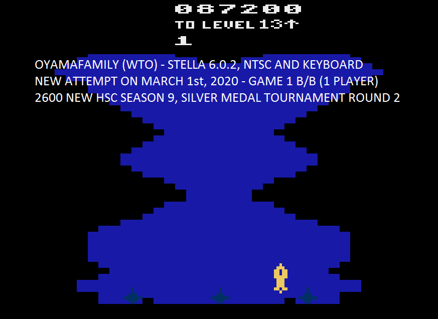oyamafamily: Polaris (Atari 2600 Emulated Novice/B Mode) 87,200 points on 2020-03-02 18:19:14