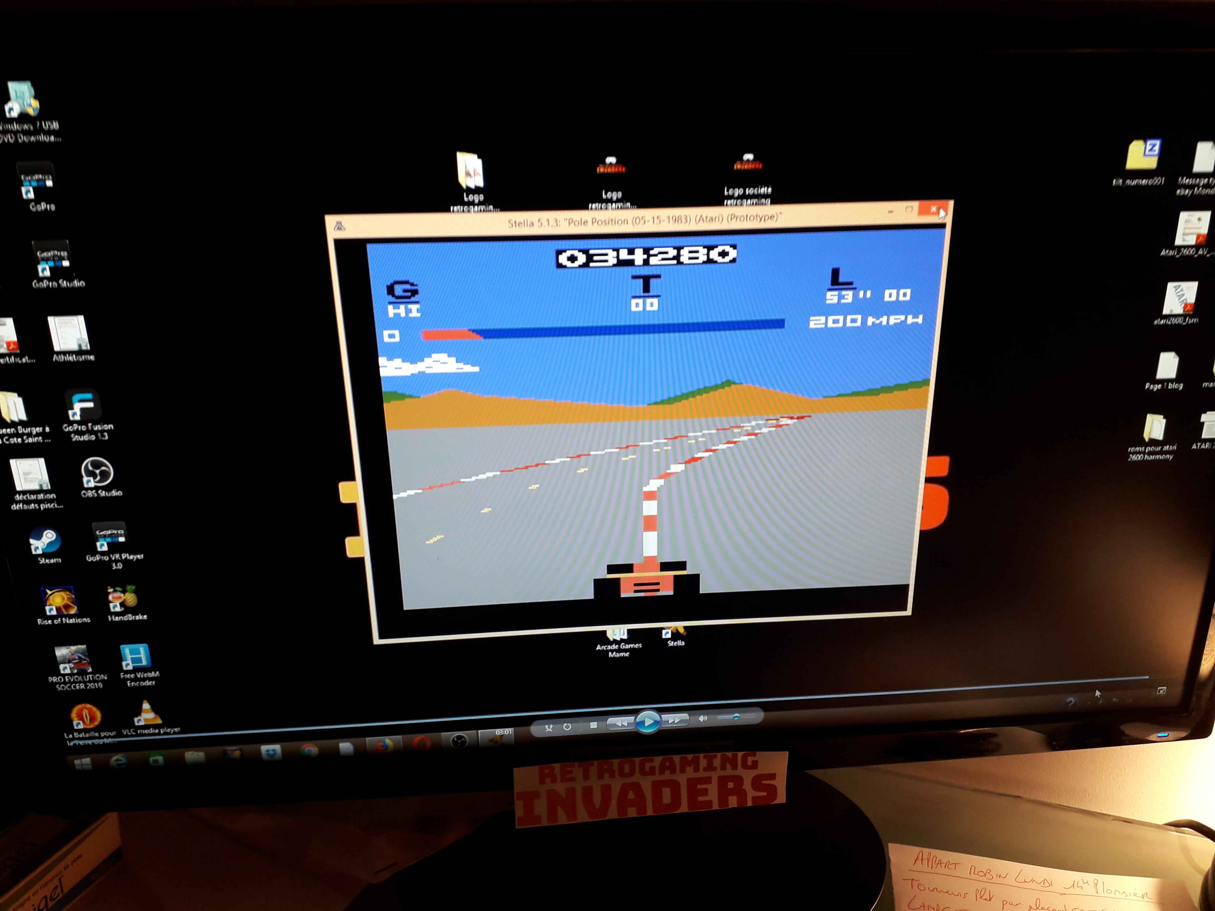 retrogaminginvaders: Pole Position (Atari 2600 Emulated) 34,280 points on 2019-07-07 15:41:25