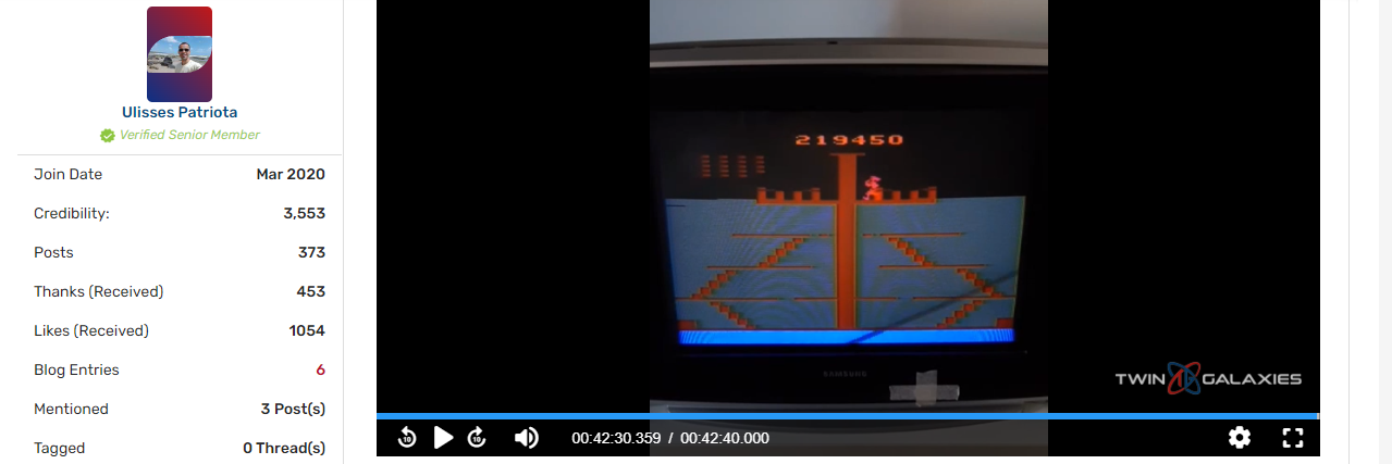 UPGameplay: Popeye (Atari 2600) 219,450 points on 2022-07-09 11:56:57