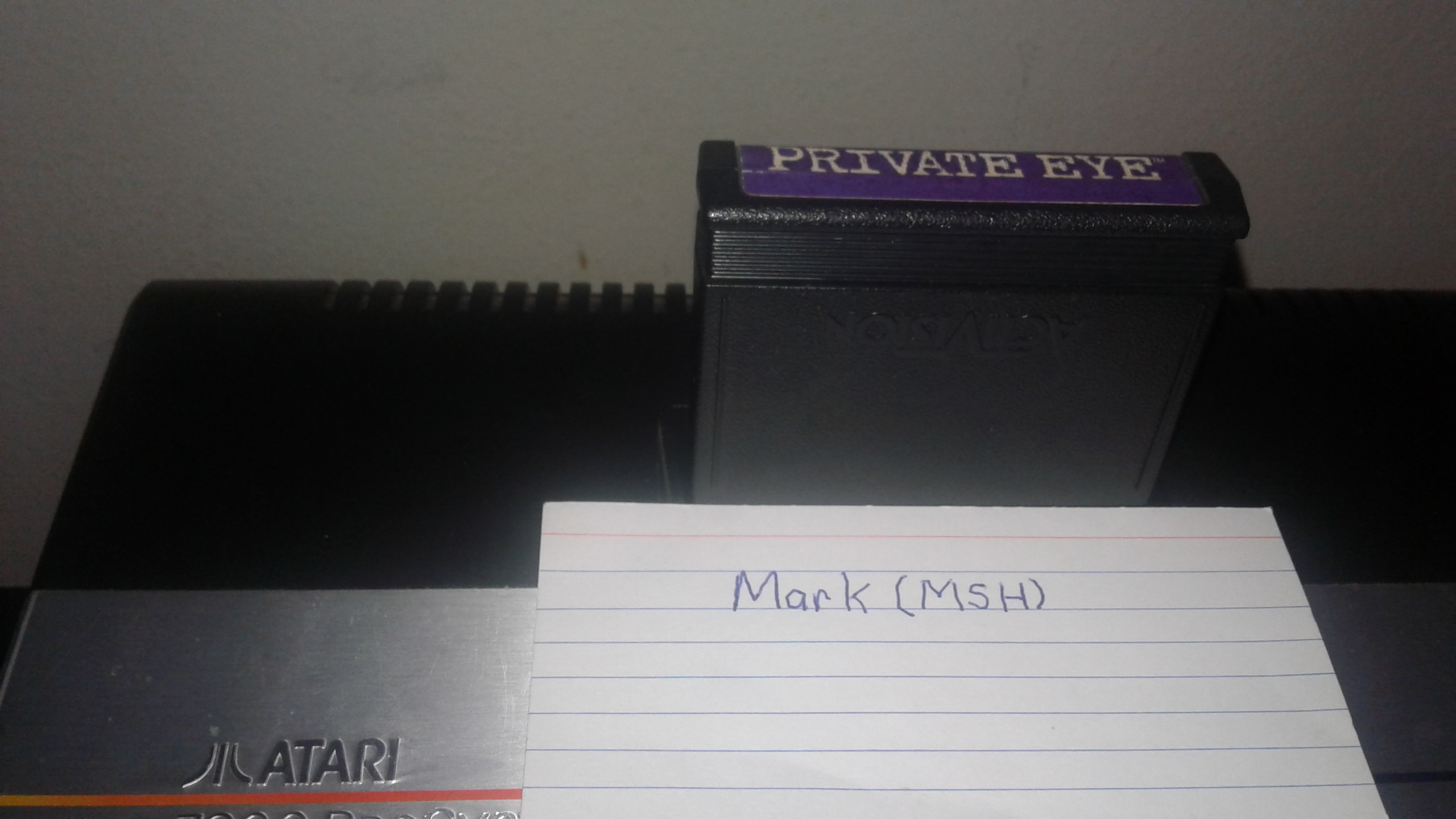 Mark: Private Eye: Game 1 (Atari 2600 Expert/A) 10,207 points on 2019-02-28 01:31:17