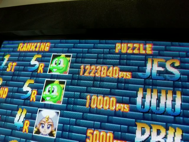 JES: Puzzle Bobble 4 [Puzzle Mode/Super Expert] [pbobble4] (Arcade Emulated / M.A.M.E.) 1,223,840 points on 2018-09-27 13:21:21