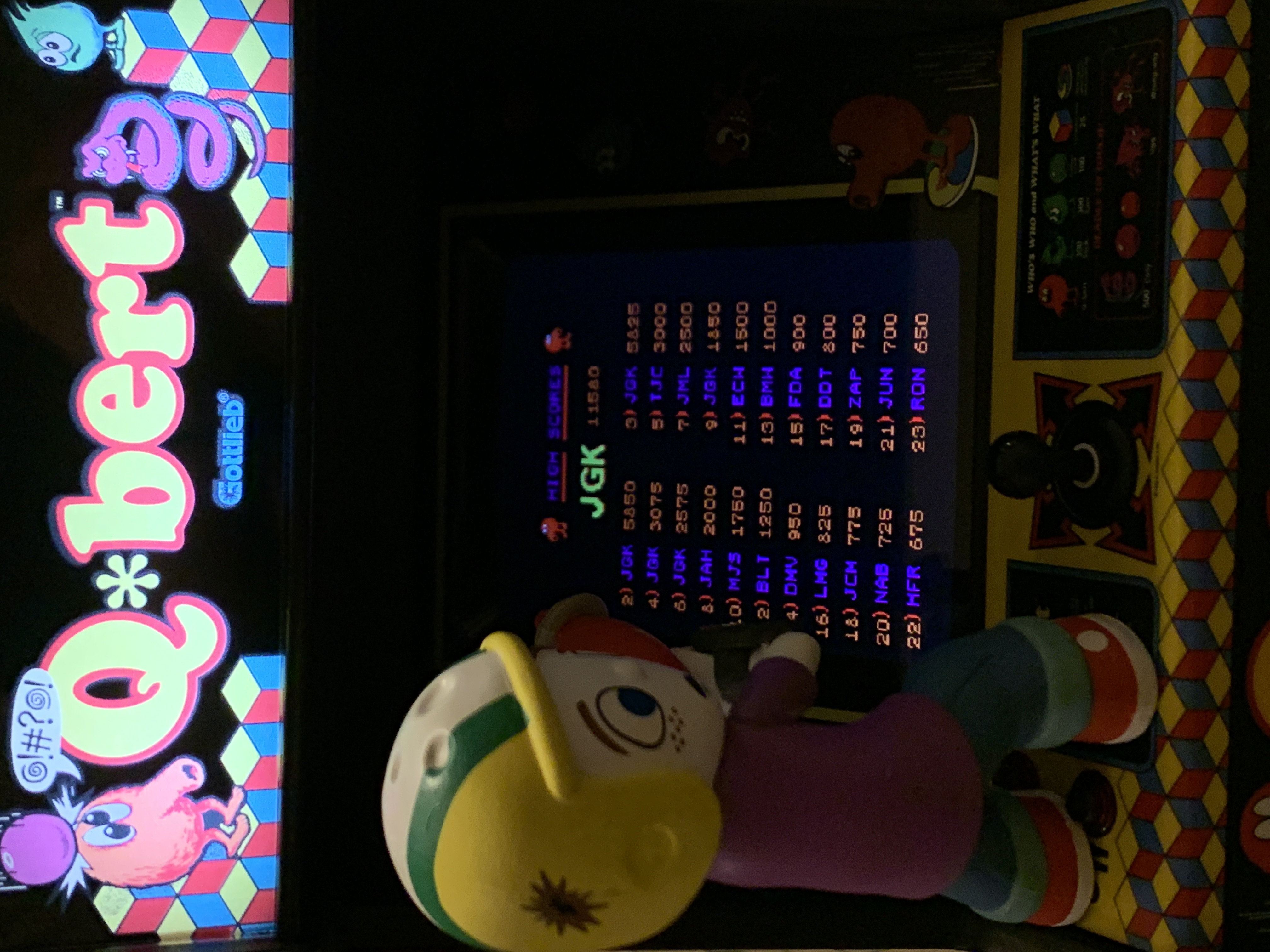 jgkspsx: Q*bert (Arcade Emulated / M.A.M.E.) 11,580 points on 2022-06-24 00:22:55