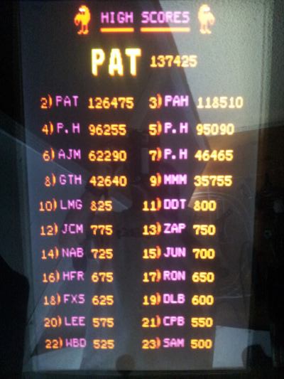 Q*bert 137,425 points