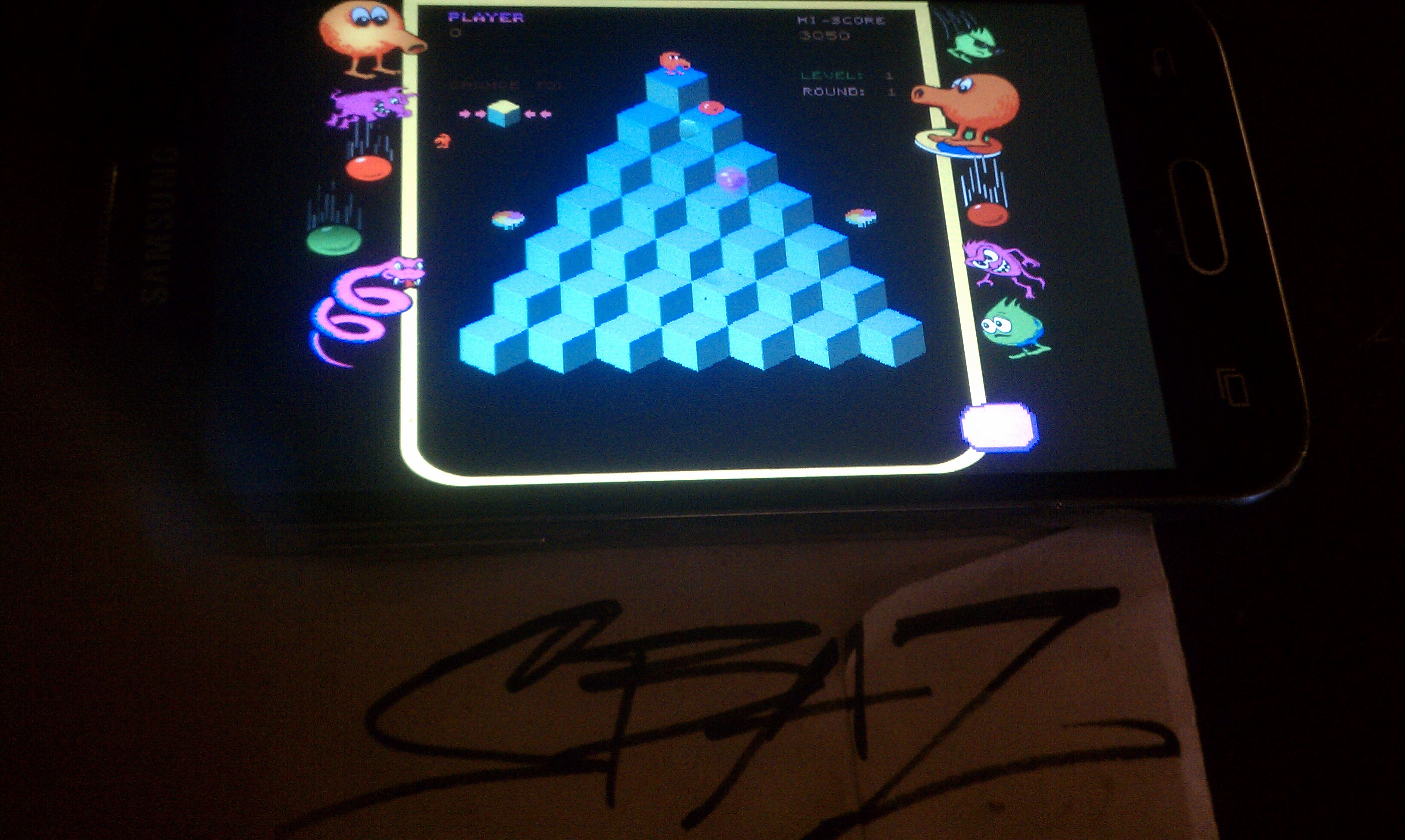 S.BAZ: Q*bert Rebooted [Classic] (Android) 3,050 points on 2018-02-14 21:37:16