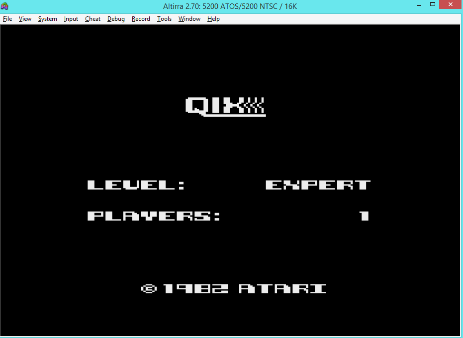 oyamafamily: Qix: Expert (Atari 5200 Emulated) 5,500 points on 2016-04-24 05:18:06