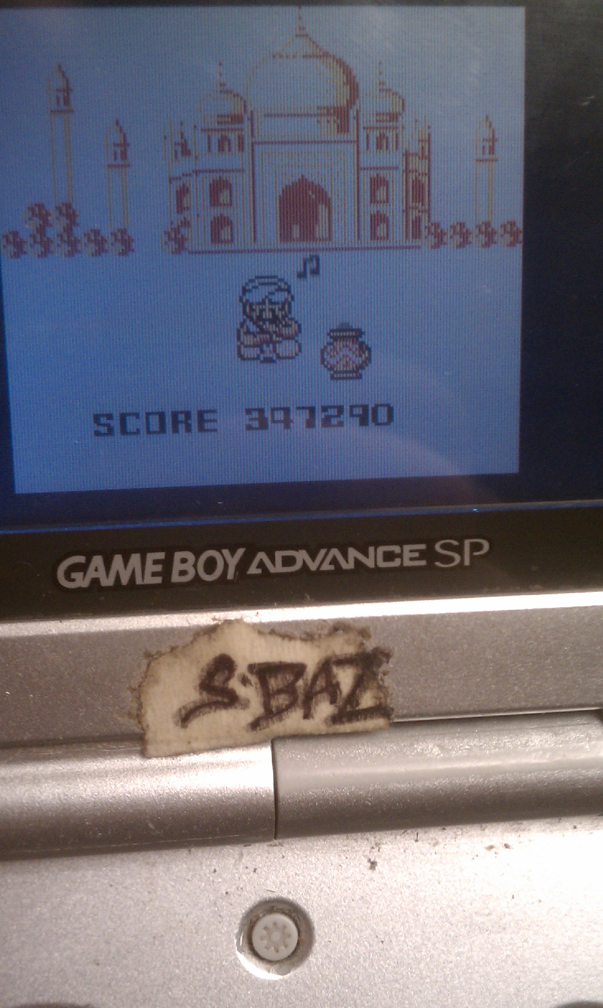 S.BAZ: Qix (Game Boy) 347,290 points on 2016-06-25 13:41:50
