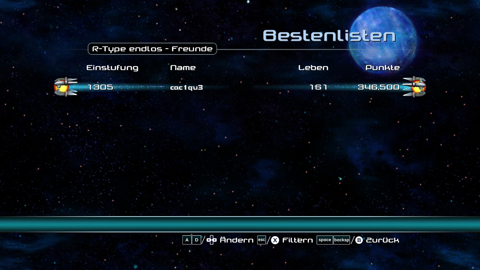 e2e4: R-Type Dimensions EX [R-Type Endless] (PC) 346,500 points on 2022-05-25 00:27:52