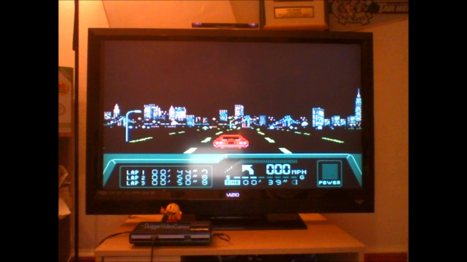 DuggerVideoGames: Rad Racer 2: Stage 2: Big Apple [Fastest Lap] (NES/Famicom Emulated) 0:00:44.7 points on 2016-08-23 23:57:58