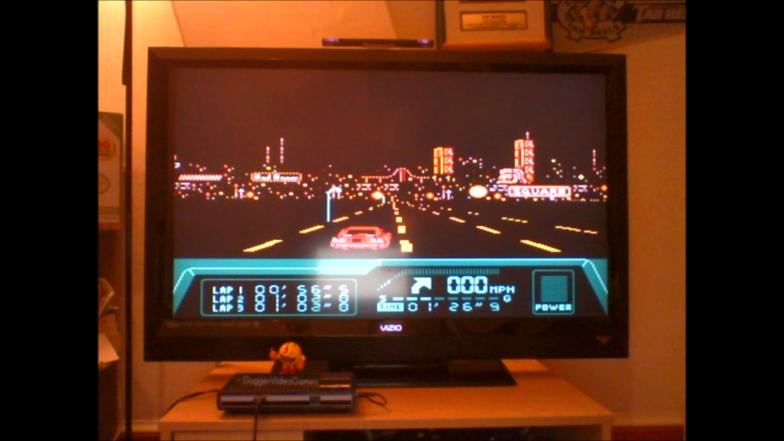 DuggerVideoGames: Rad Racer 2: Stage 5: Las Vegas Boulevard [Fastest Lap] (NES/Famicom Emulated) 0:00:56.5 points on 2016-08-24 00:00:42