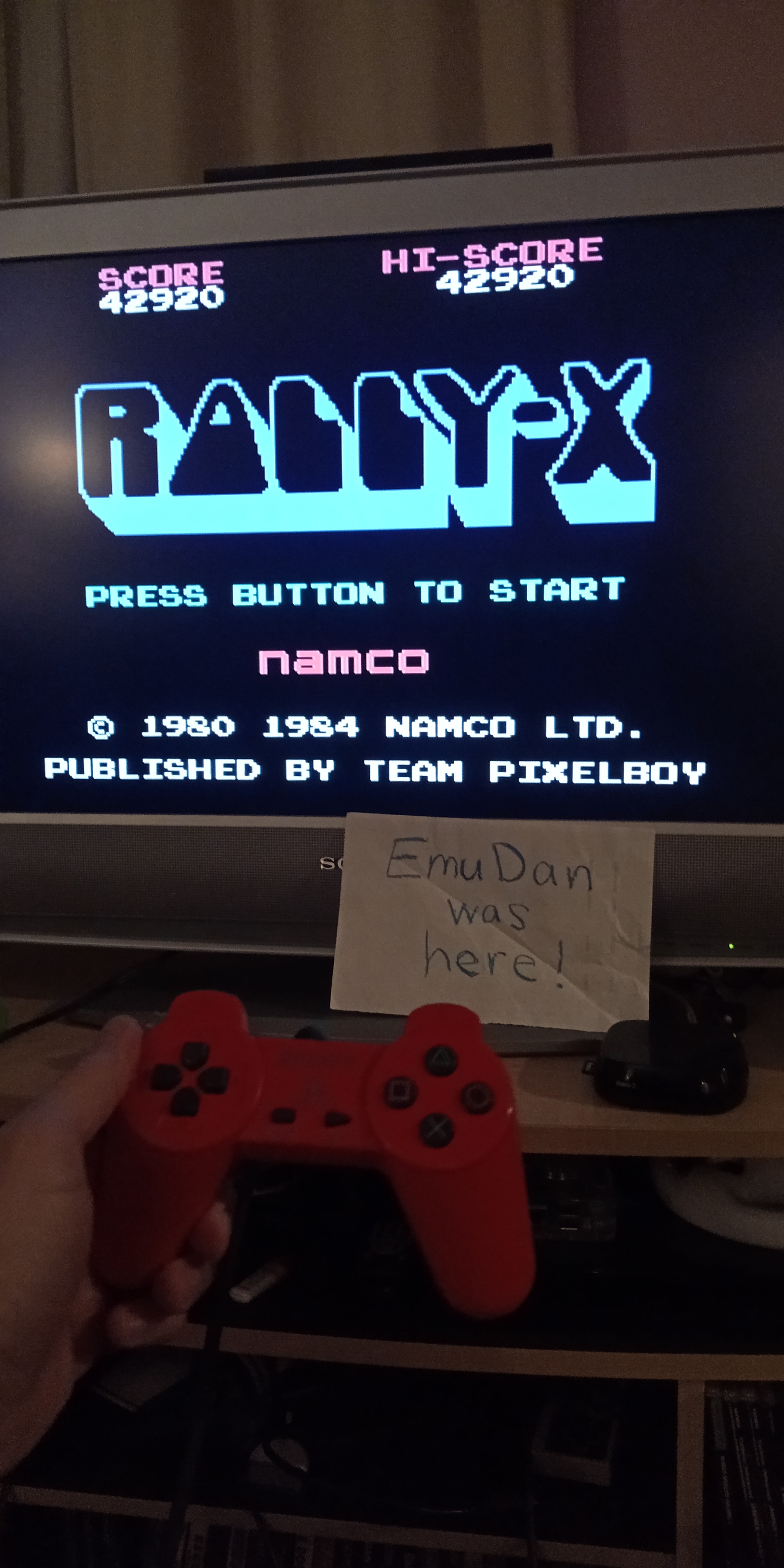 EmuDan: Rally-X (Colecovision Emulated) 42,920 points on 2020-06-12 00:10:24