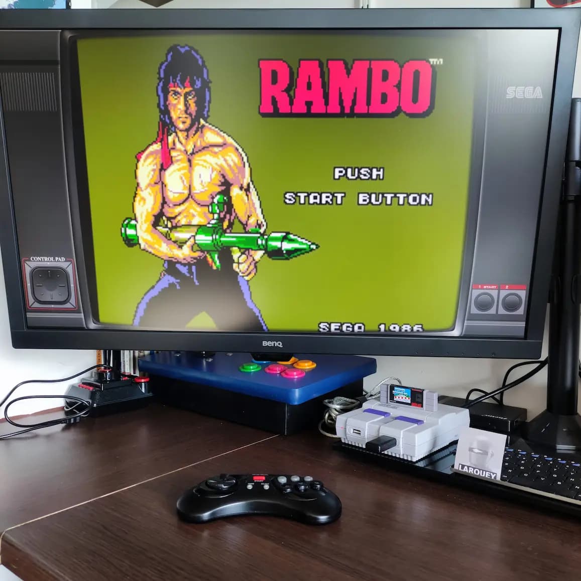 Larquey: Rambo First Blood Part II (Sega Master System Emulated) 16,000 points on 2022-07-28 10:58:24