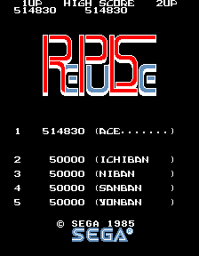 Dumple: Repulse [repulse] (Arcade Emulated / M.A.M.E.) 514,830 points on 2020-05-16 19:52:20