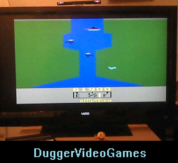 DuggerVideoGames: River Raid (Atari 2600 Emulated Novice/B Mode) 61,900 points on 2016-04-03 21:23:32