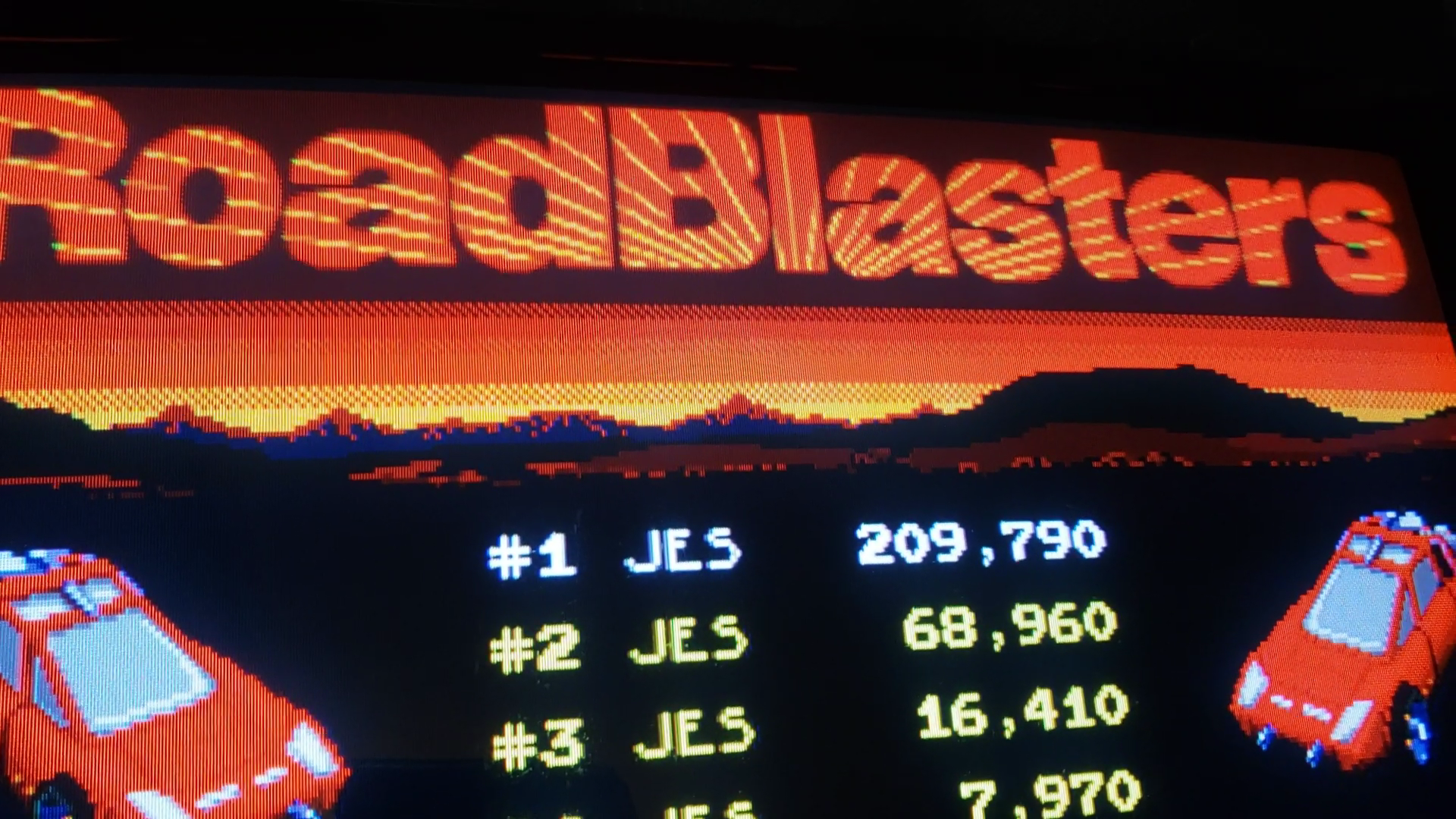 JES: RoadBlasters [Level 11 Start] (Arcade Emulated / M.A.M.E.) 209,790 points on 2021-03-02 03:37:44