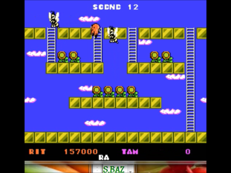 S.BAZ: Rod Land (NES/Famicom Emulated) 157,000 points on 2018-04-10 23:26:42
