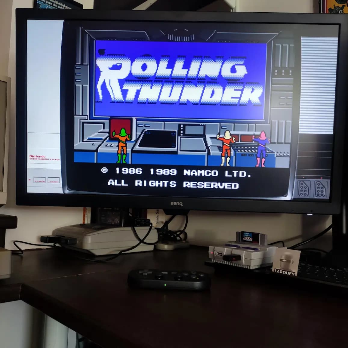 Larquey: Rolling Thunder [1 Life] (NES/Famicom Emulated) 13,800 points on 2022-09-01 11:30:56