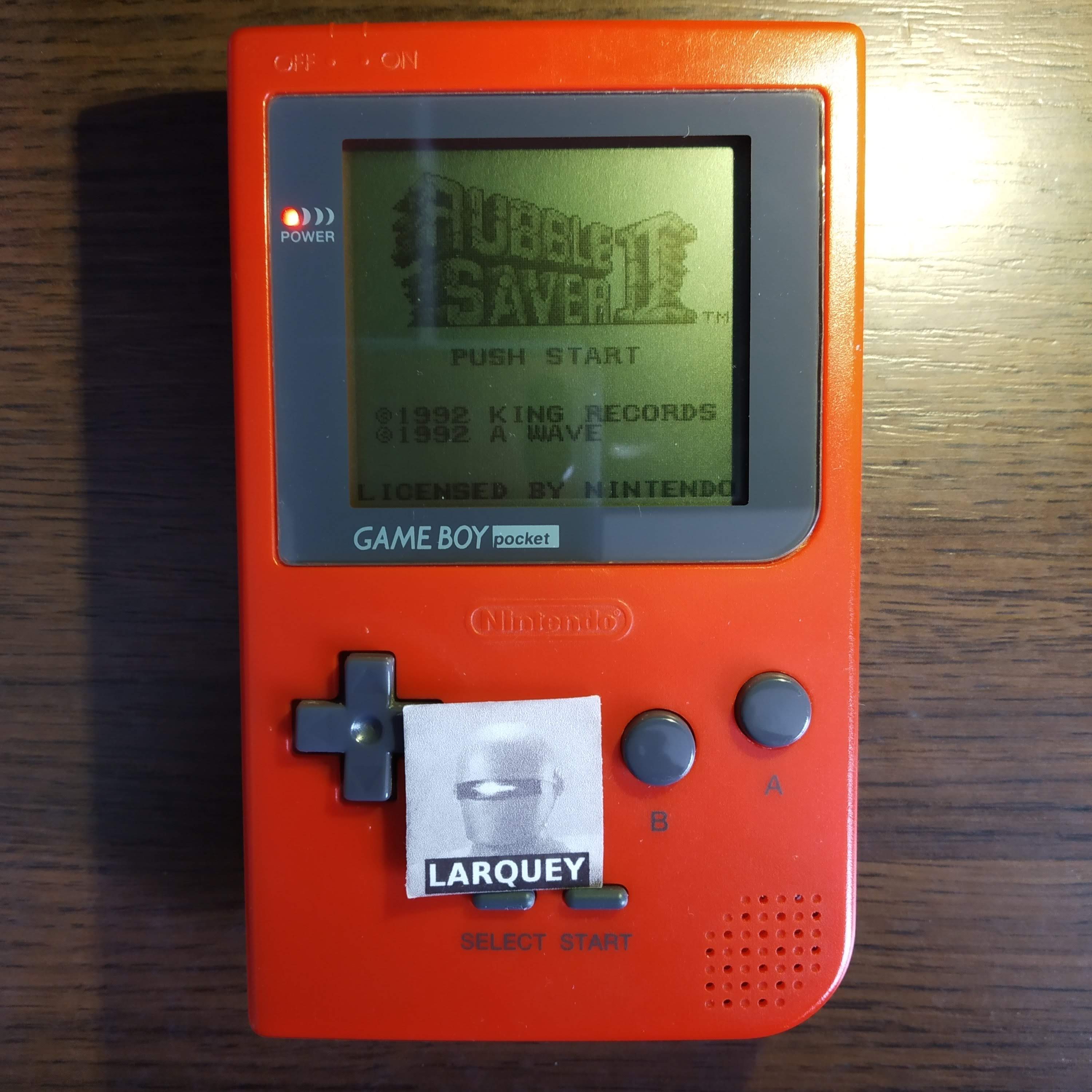 Larquey: Rubble Saver II (Game Boy) 2,052 points on 2020-05-02 09:50:14