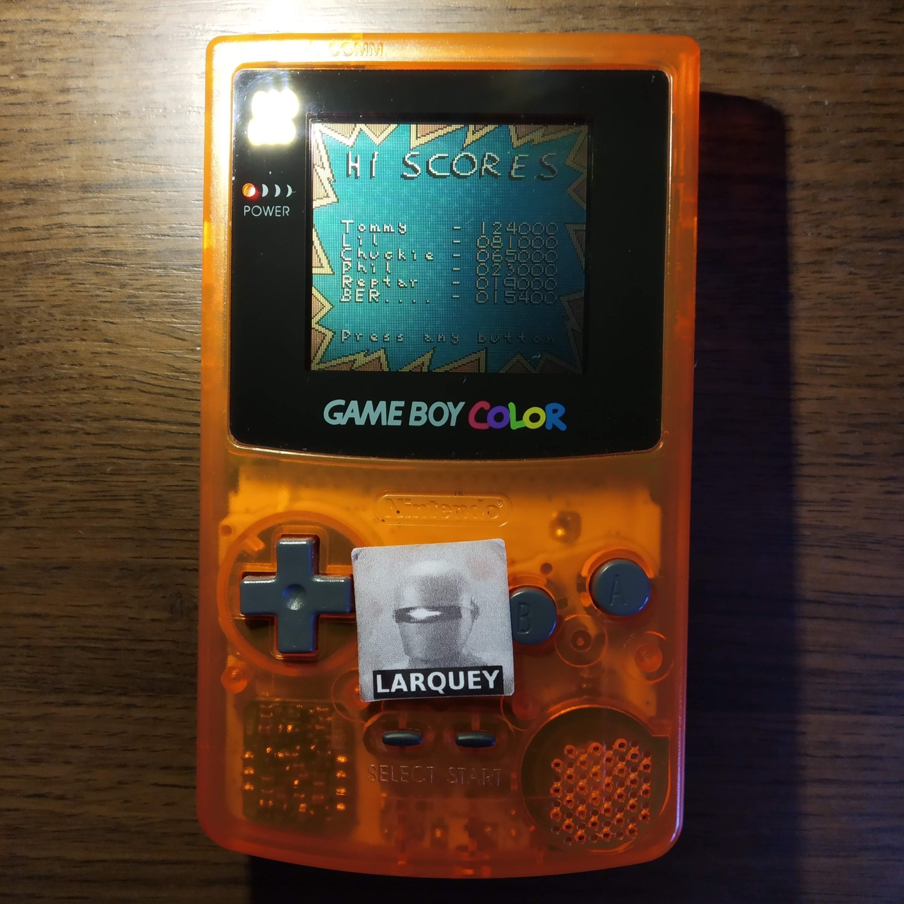Larquey: Rugrats: Time Travelers (Game Boy Color) 15,400 points on 2020-07-24 04:36:20