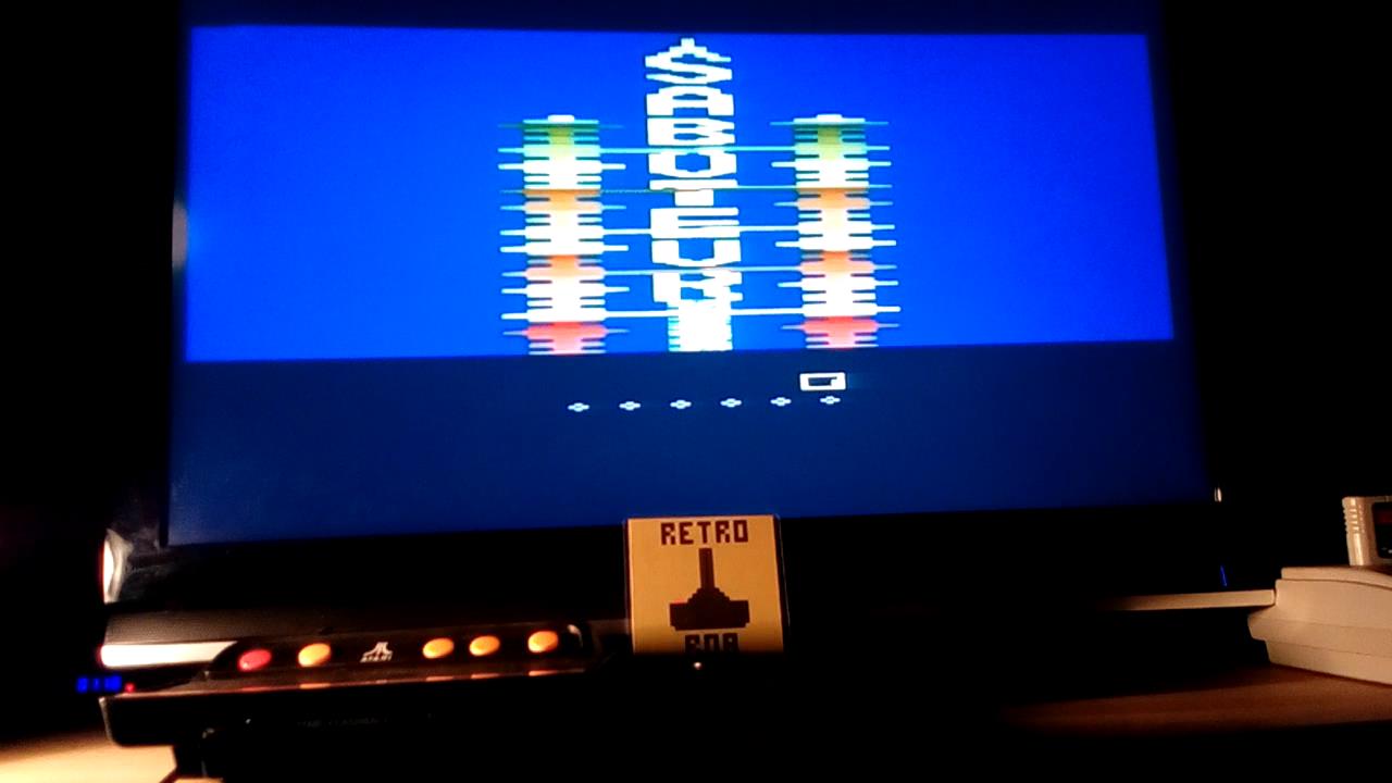 RetroRob: Saboteur (Atari 2600 Emulated Novice/B Mode) 2,443 points on 2019-07-06 01:28:22