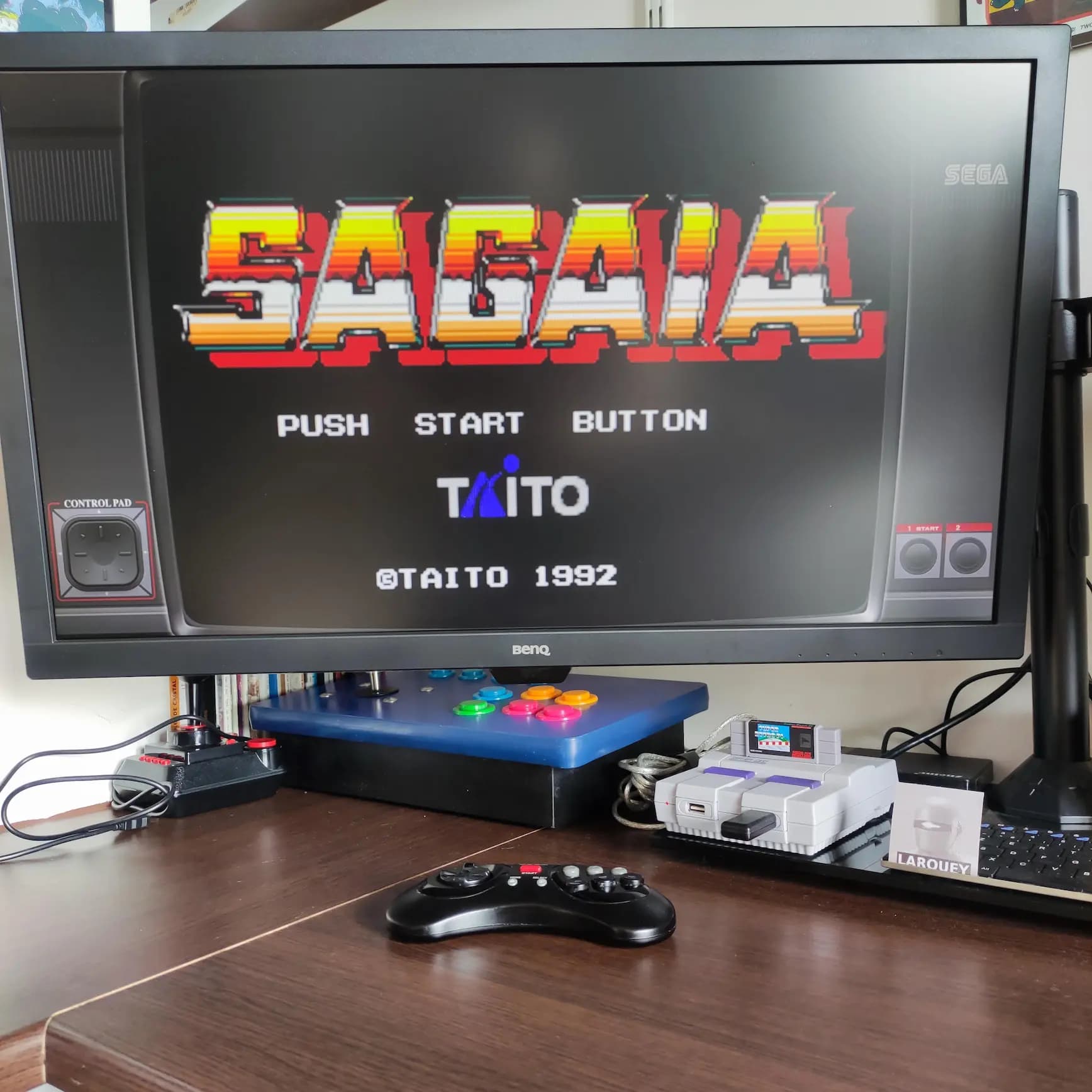 Larquey: Sagaia (Sega Master System Emulated) 120,800 points on 2022-07-27 10:40:51