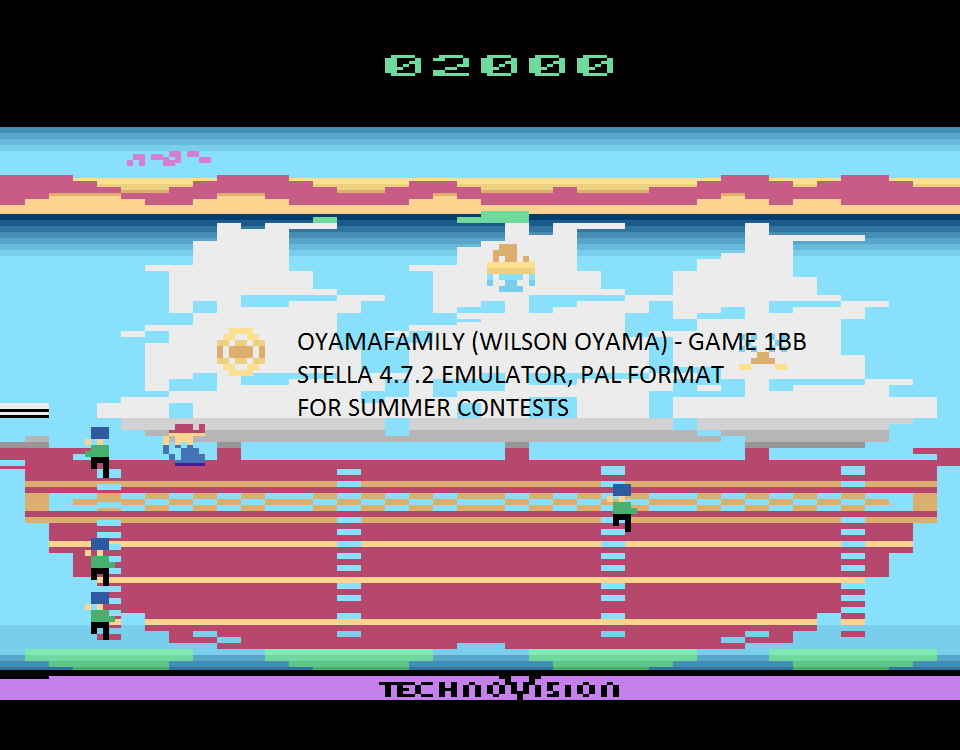 oyamafamily: Save Our Ship: Game 1 (Atari 2600 Emulated Novice/B Mode) 2,000 points on 2016-08-07 12:33:53