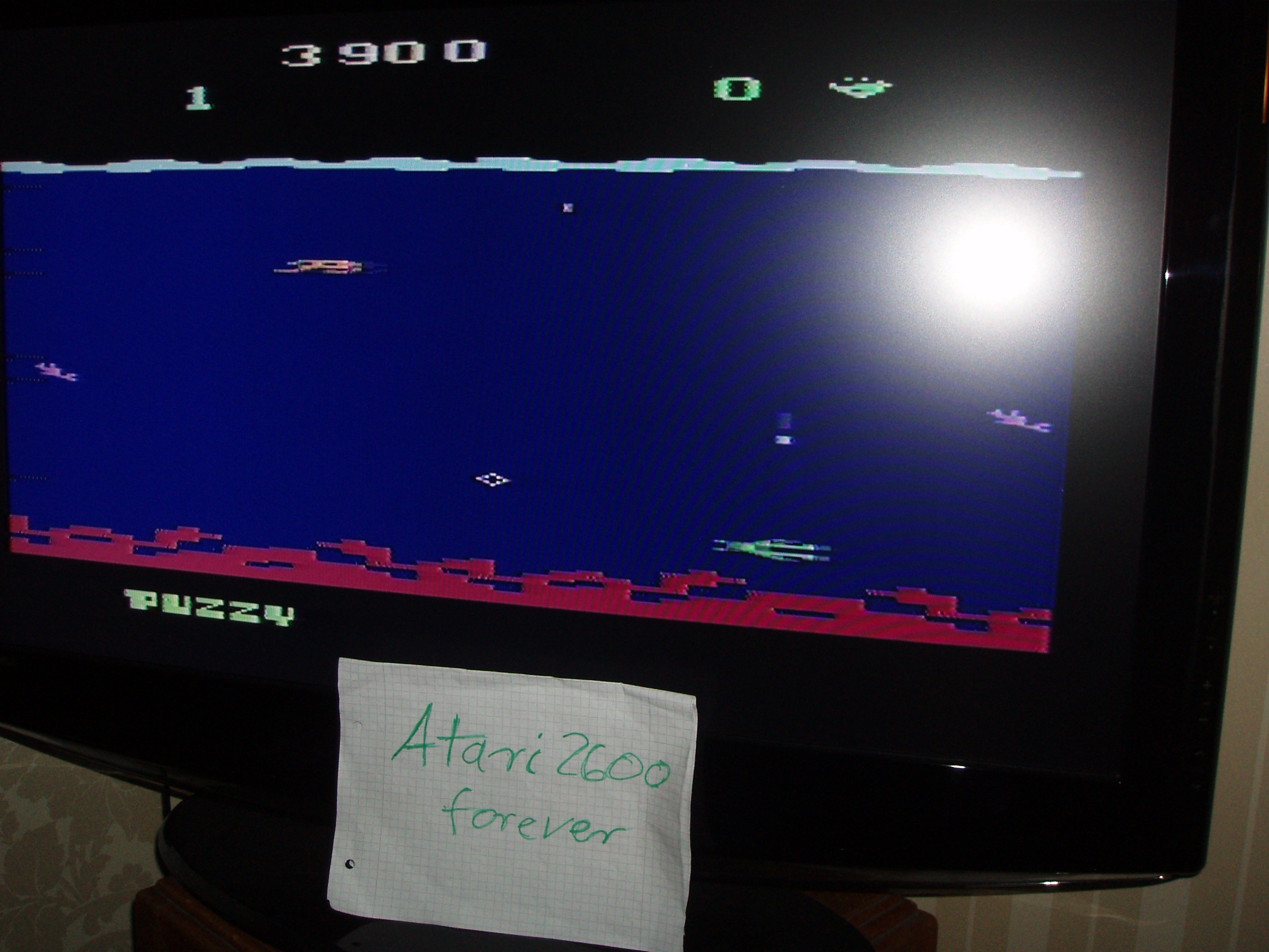 atari2600forever: Sea Monster (Atari 2600 Novice/B) 3,900 points on 2016-05-04 02:20:55