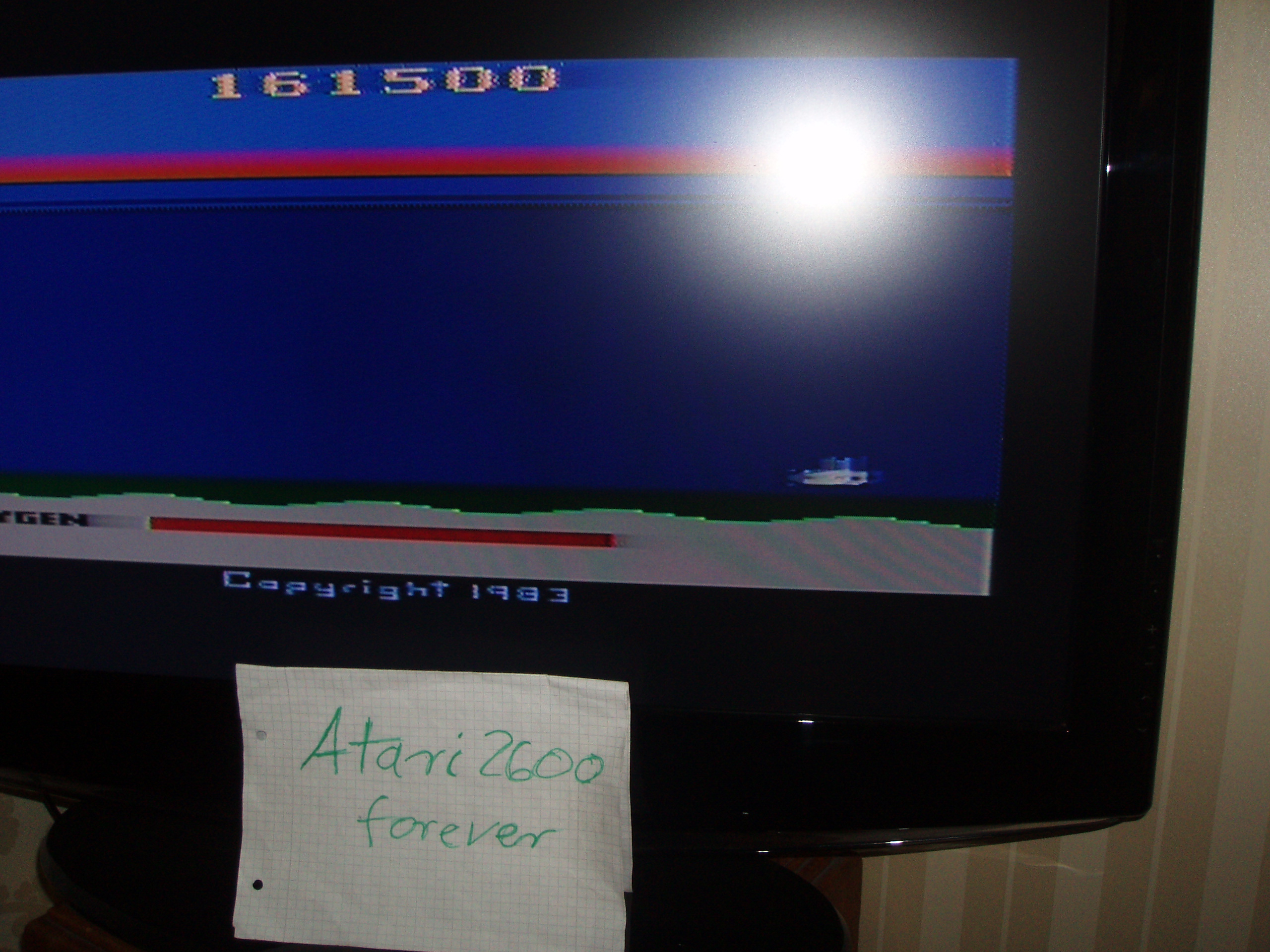 atari2600forever: Seaquest (Atari 2600 Novice/B) 161,500 points on 2016-07-20 02:06:47