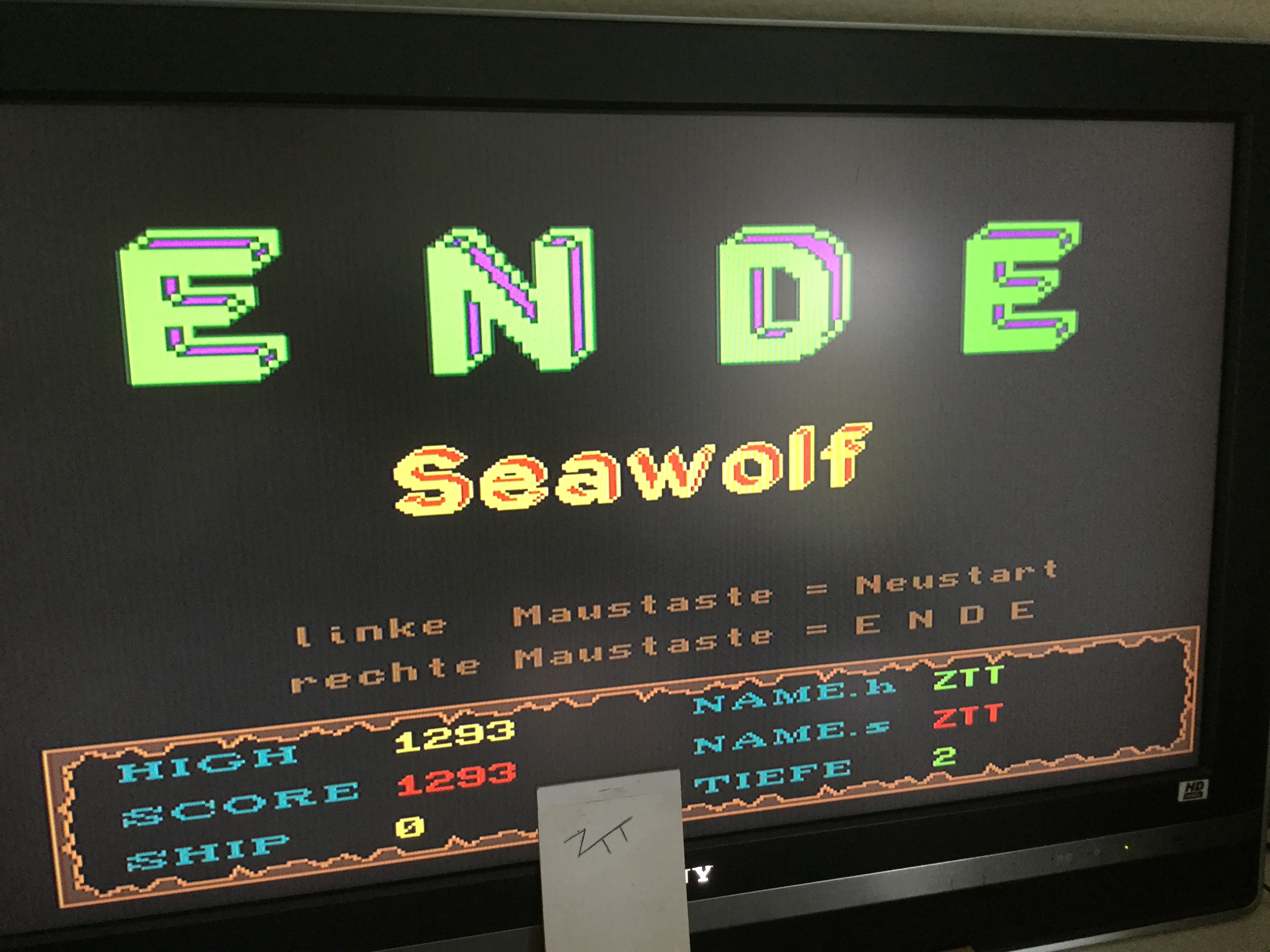 Frankie: Seawolf [G. Meister] (Amiga) 1,293 points on 2019-10-26 03:01:10