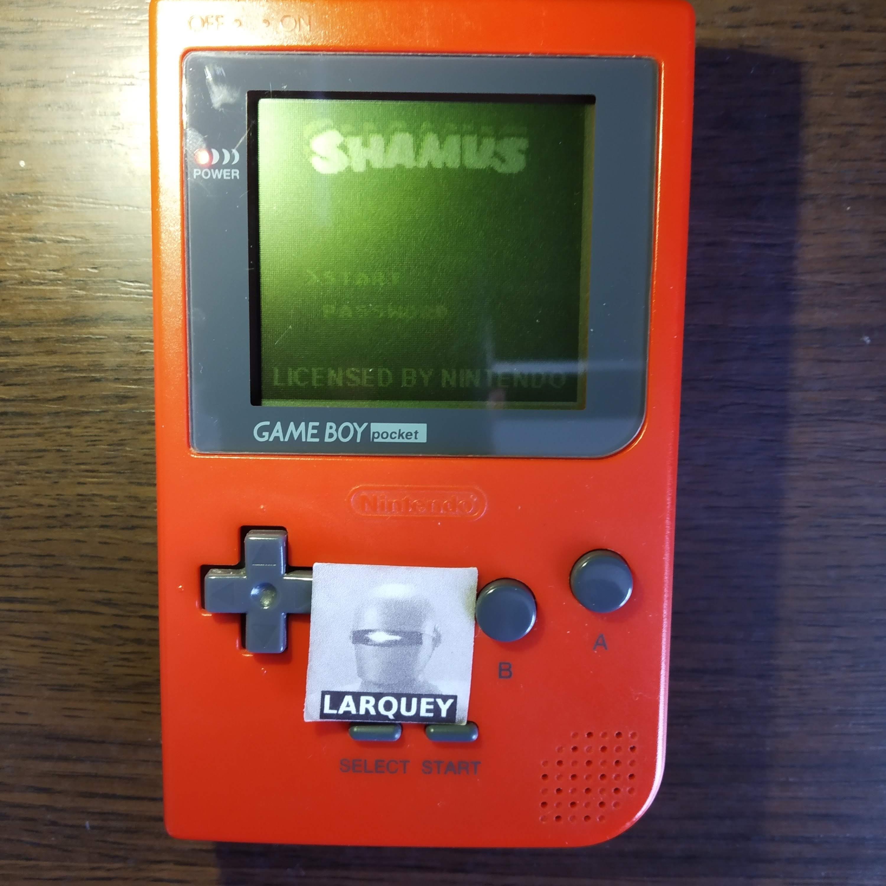 Larquey: Shamus (Game Boy) 557 points on 2020-05-03 10:58:22