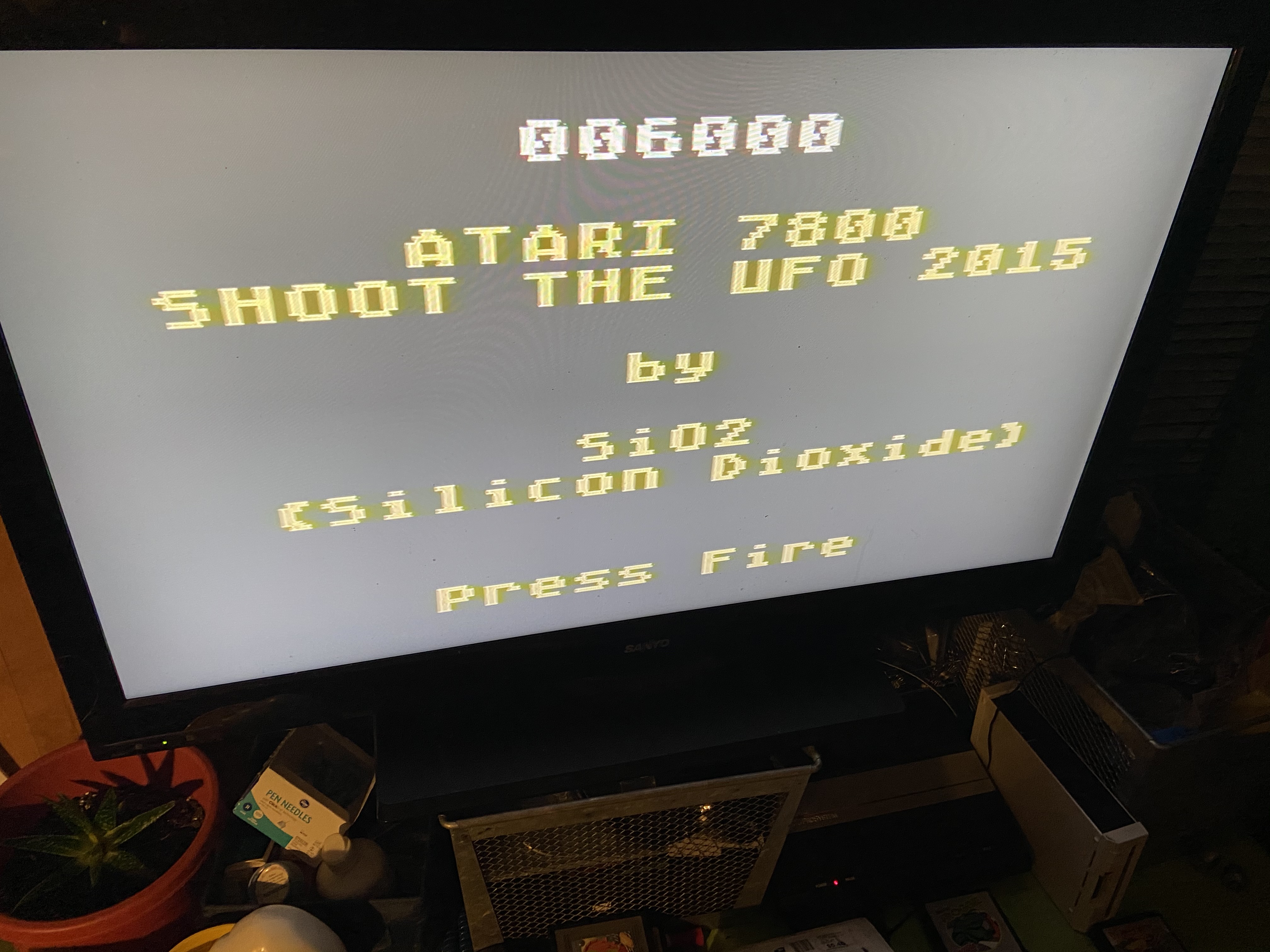 CousinVinnie: Shoot the UFO (Atari 7800) 6,000 points on 2020-07-31 20:00:24