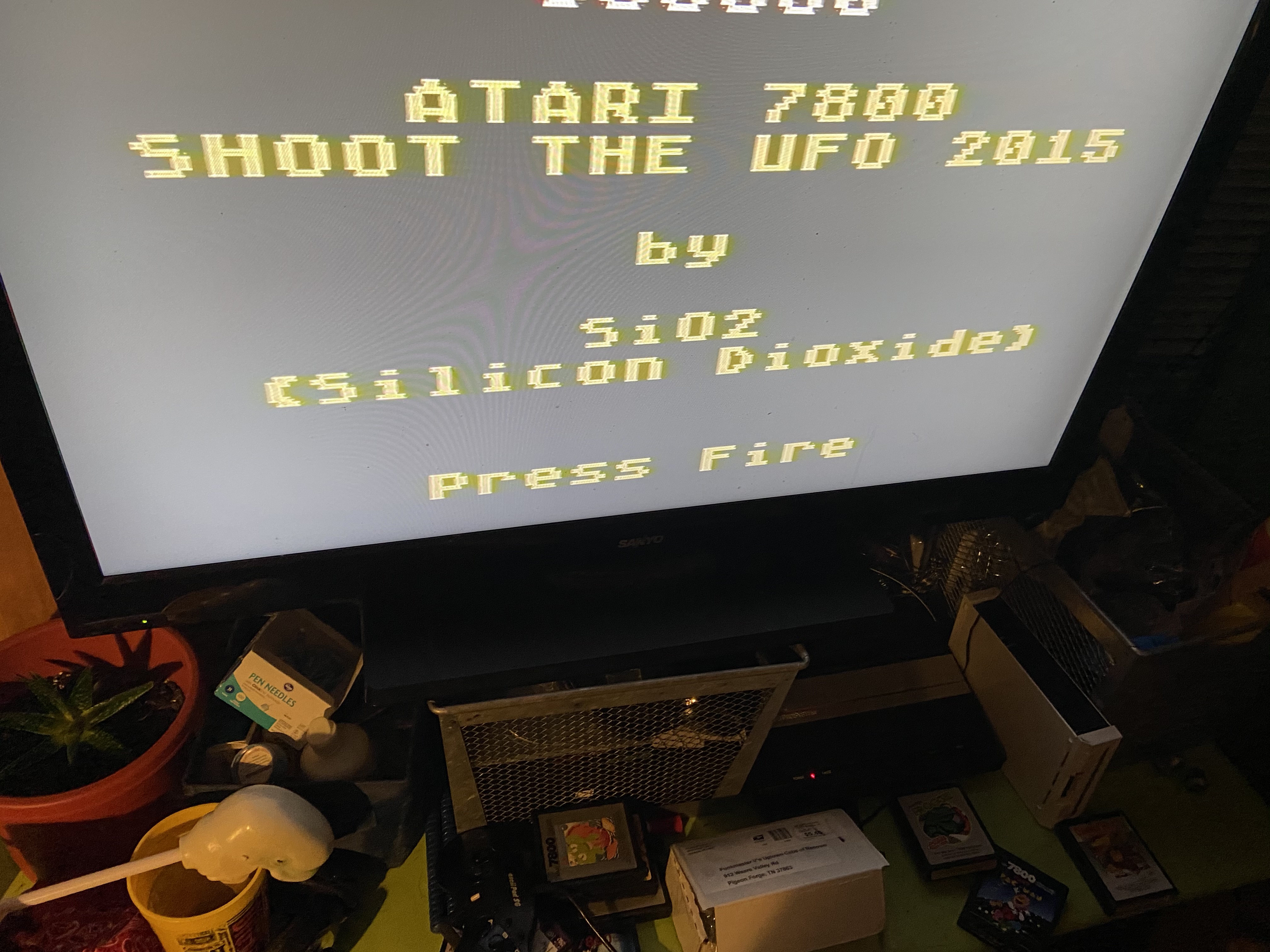 CousinVinnie: Shoot the UFO (Atari 7800) 6,000 points on 2020-07-31 20:00:24