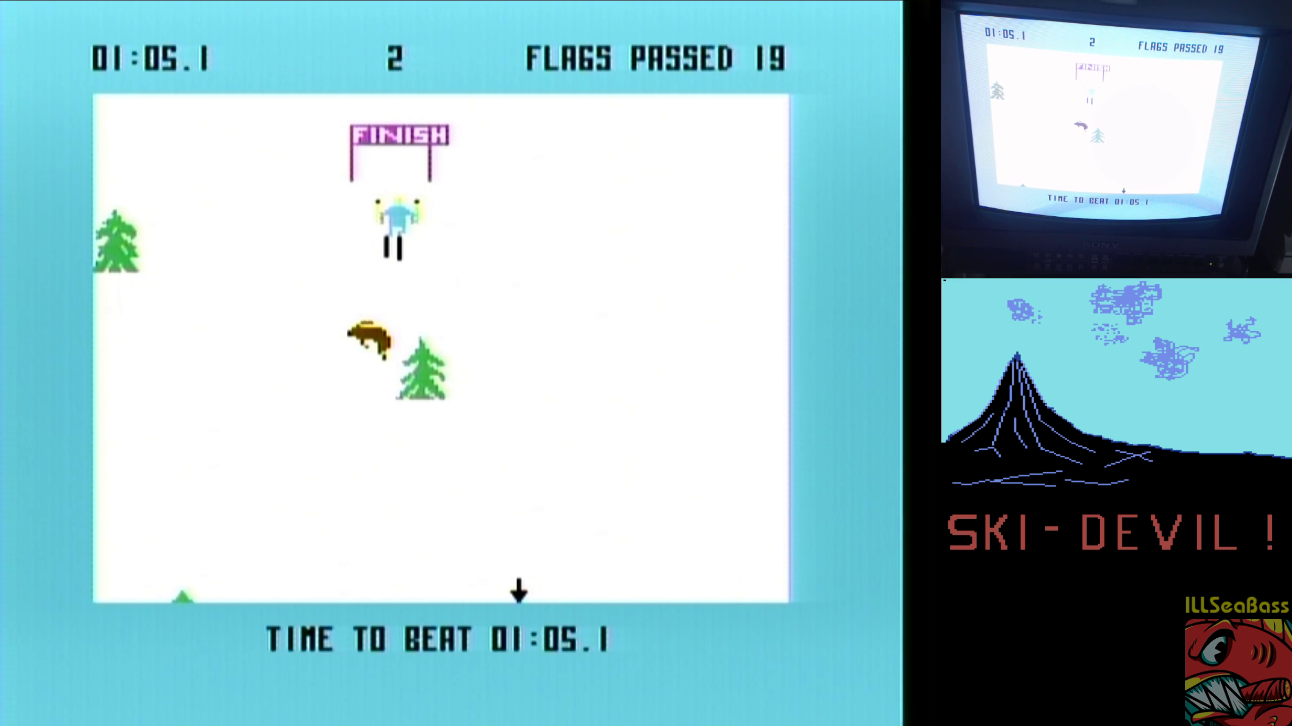 ILLSeaBass: Ski Devil [Course 2] (Commodore 64) 0:01:05.1 points on 2018-11-11 18:46:19