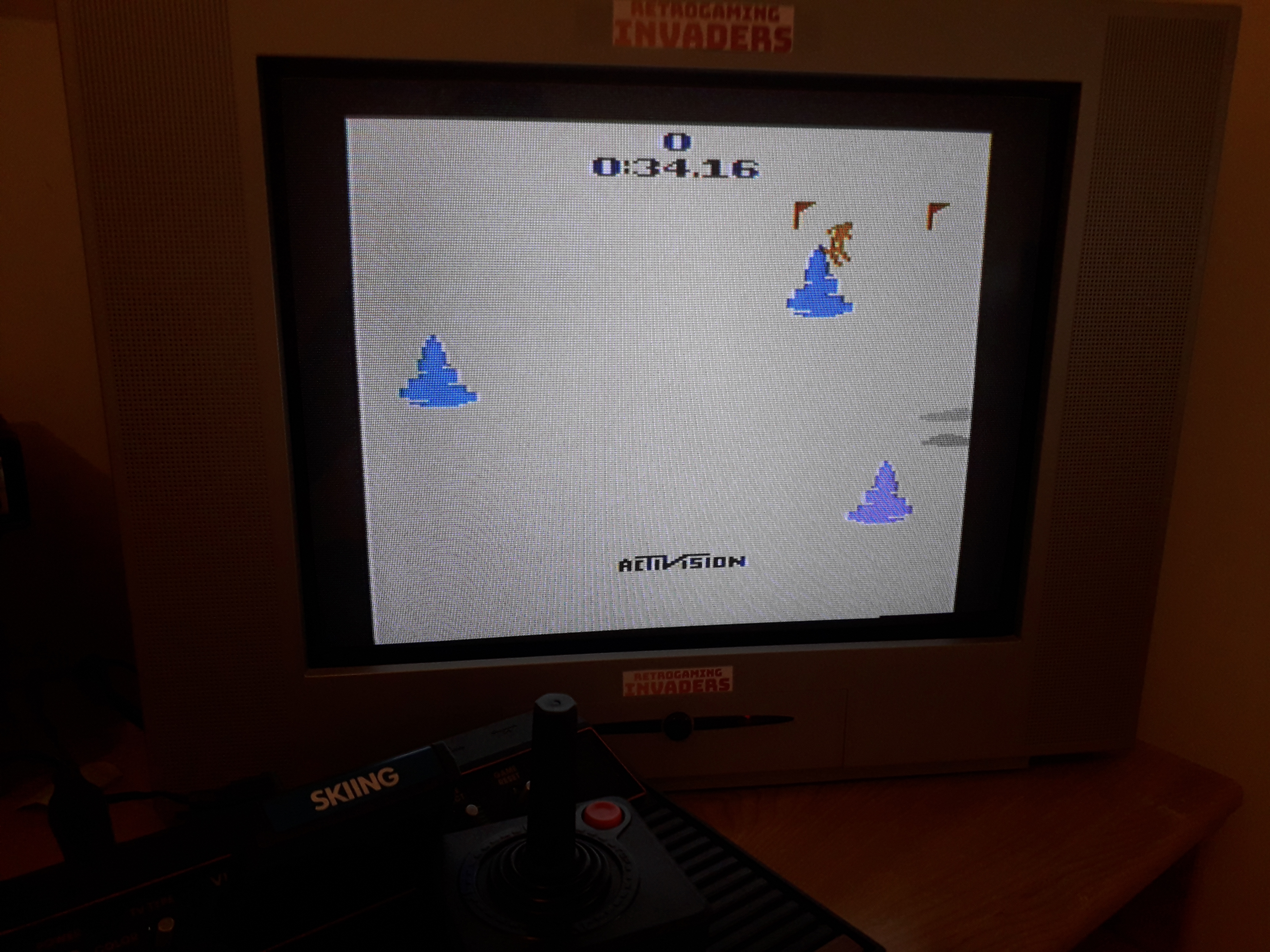 retrogaminginvaders: Skiing: Game 1 (Atari 2600 Novice/B) 0:00:34.16 points on 2019-06-29 17:05:54