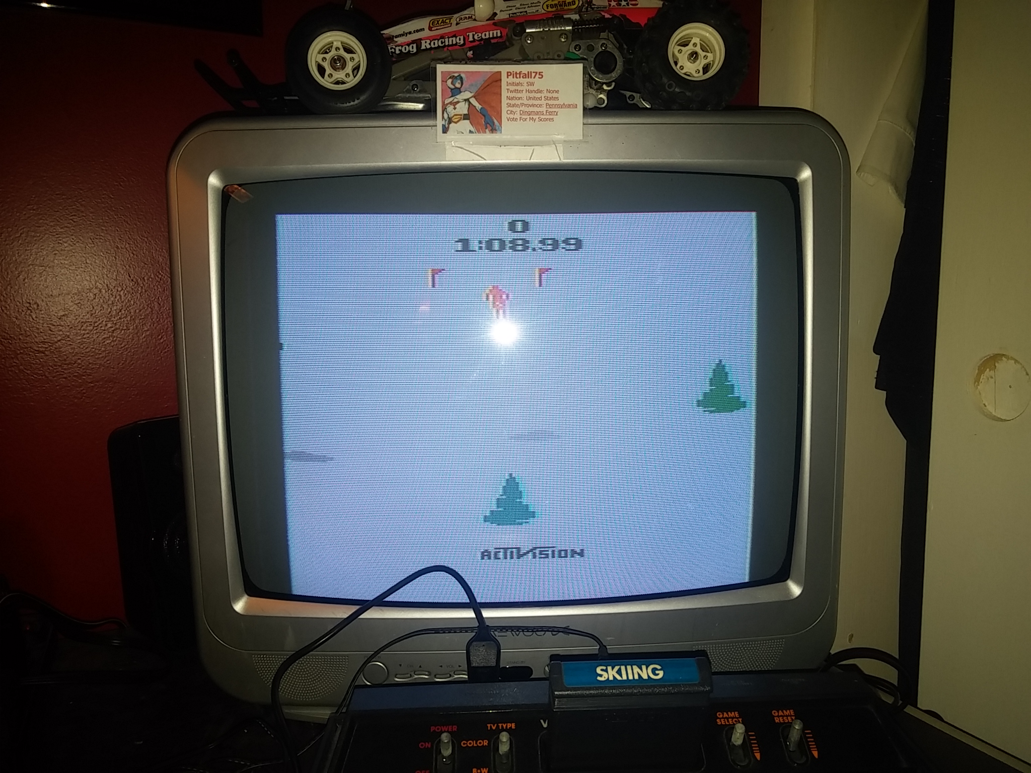 Pitfall75: Skiing: Game 2 (Atari 2600 Novice/B) 0:01:08.99 points on 2018-02-11 13:11:47