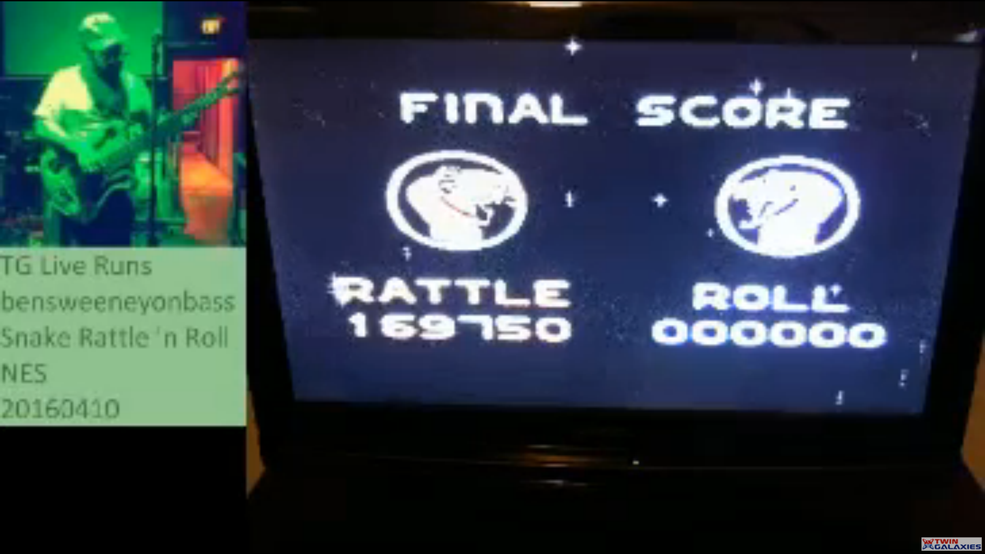 Snake Rattle N Roll 169,750 points