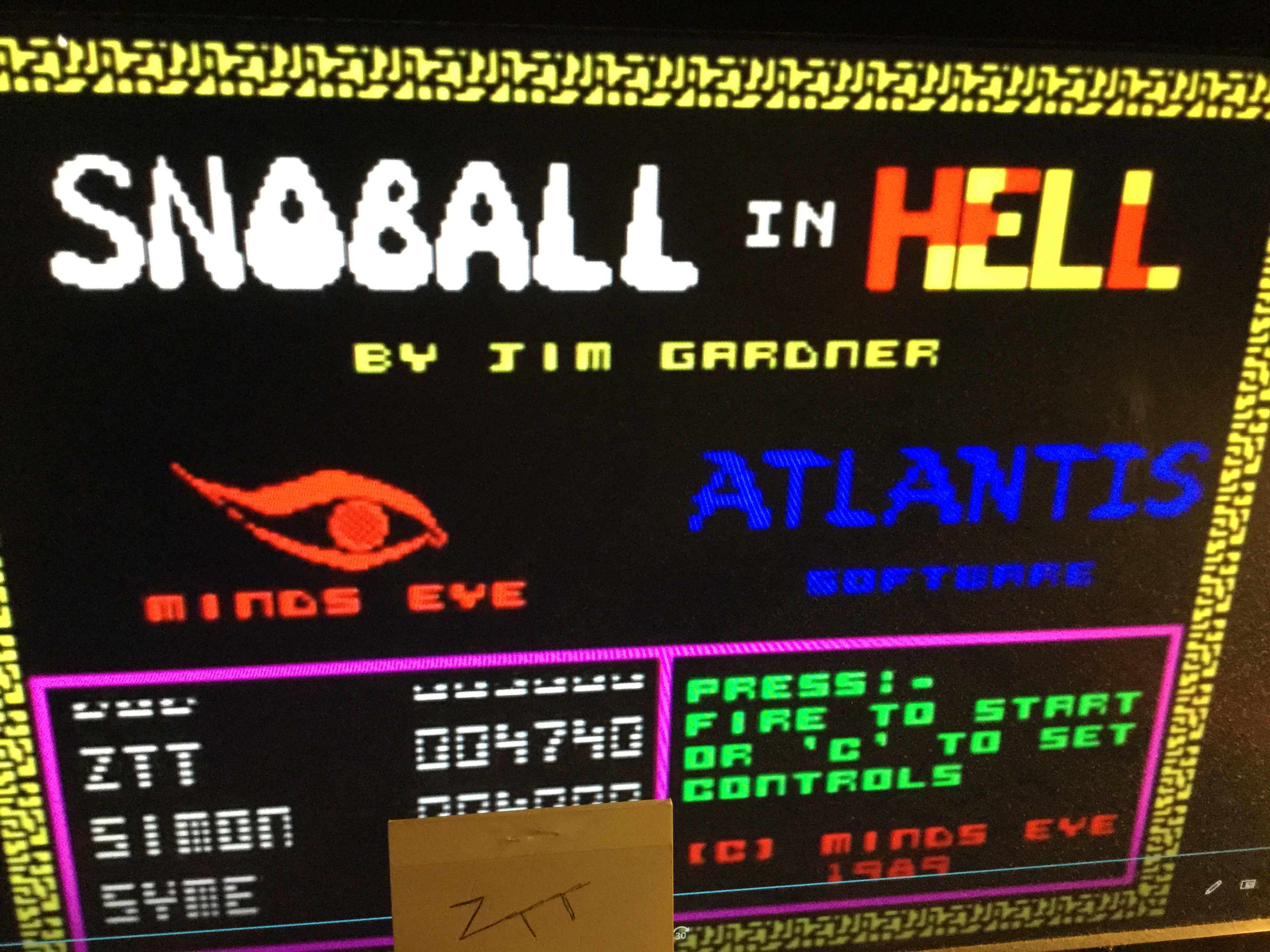 Frankie: Snoball in Hell (ZX Spectrum Emulated) 4,740 points on 2021-05-14 14:09:17