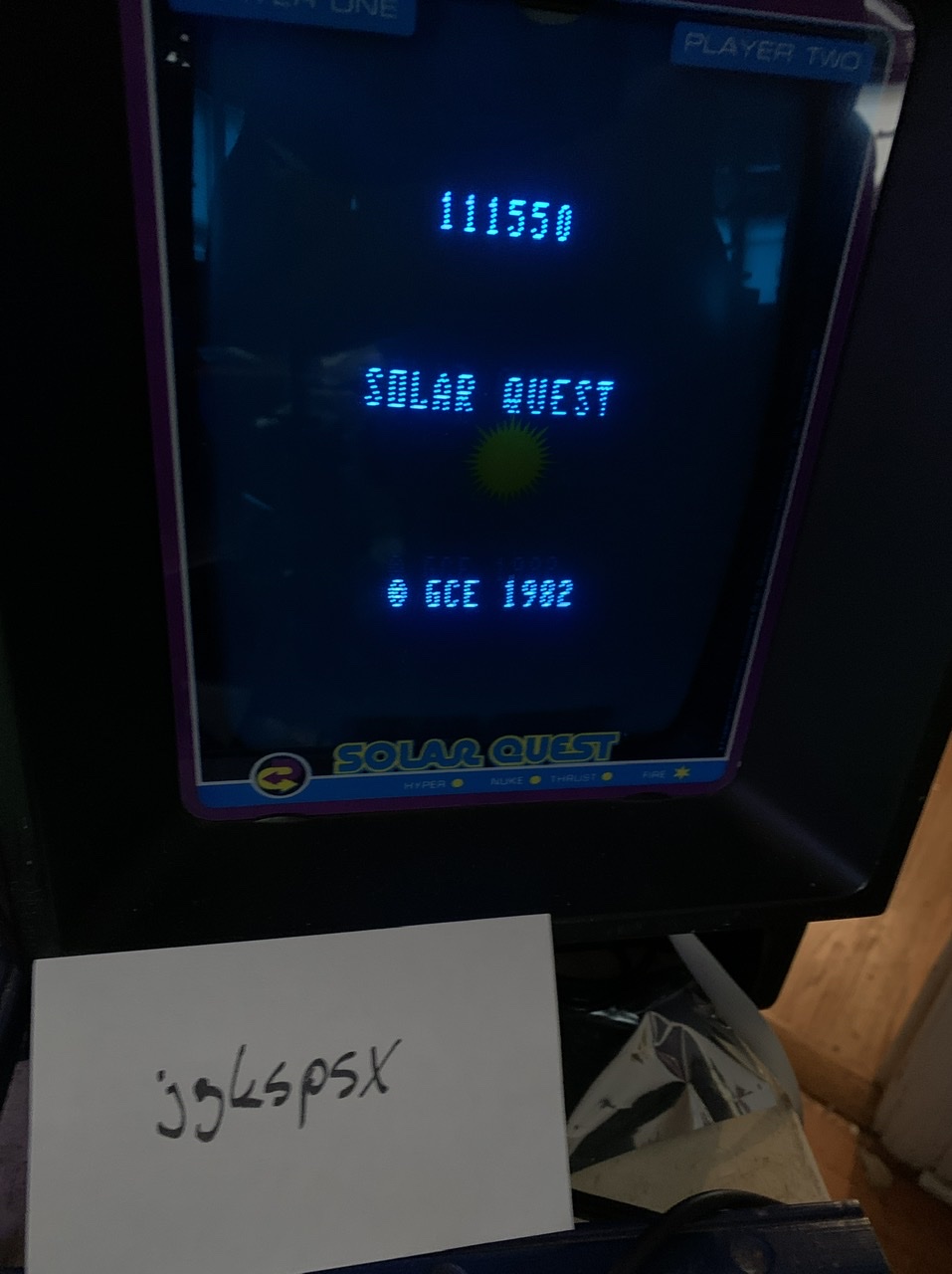 jgkspsx: Solar Quest (Vectrex) 111,550 points on 2022-06-26 12:09:19