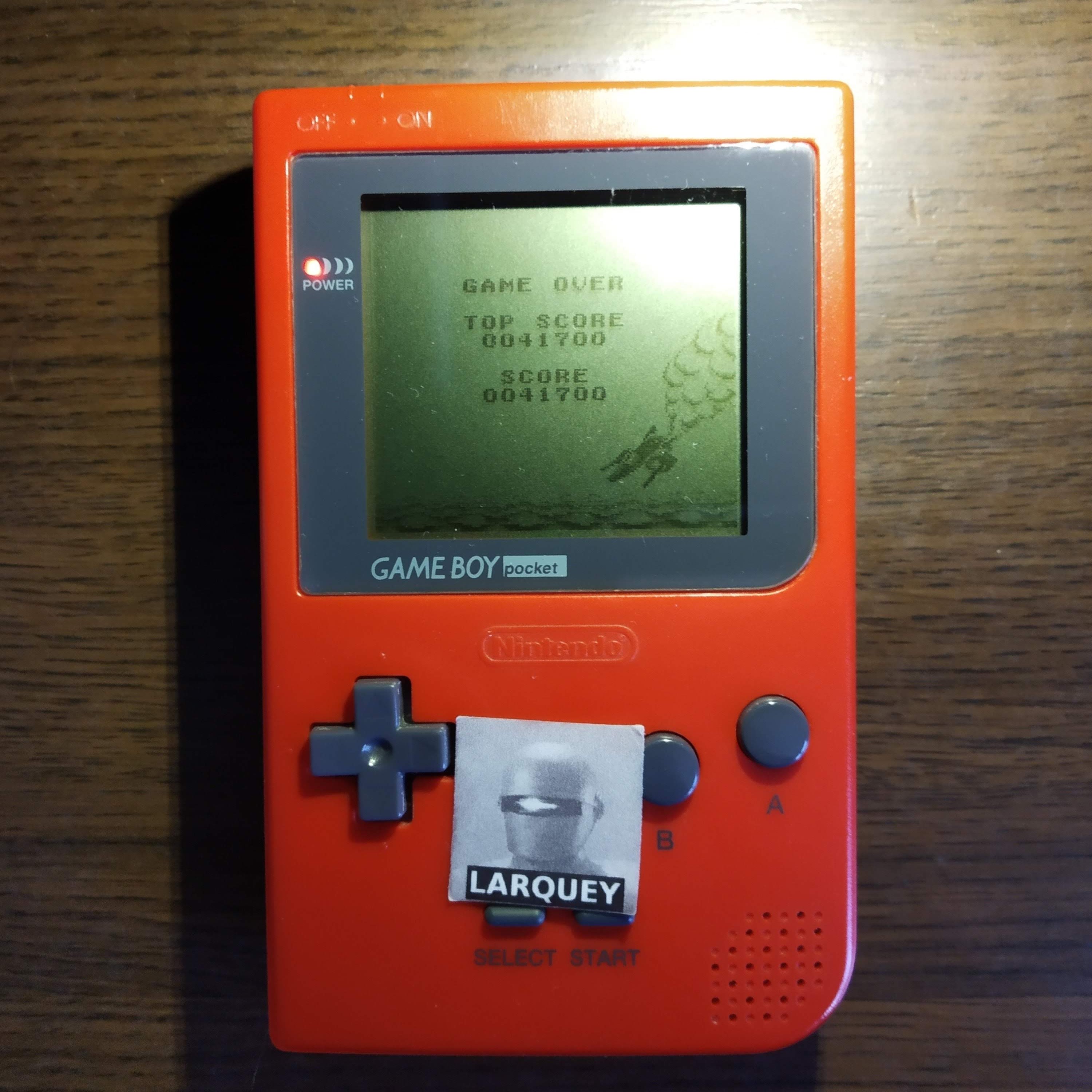 Larquey: Solar Striker (Game Boy) 41,700 points on 2020-05-03 07:03:50