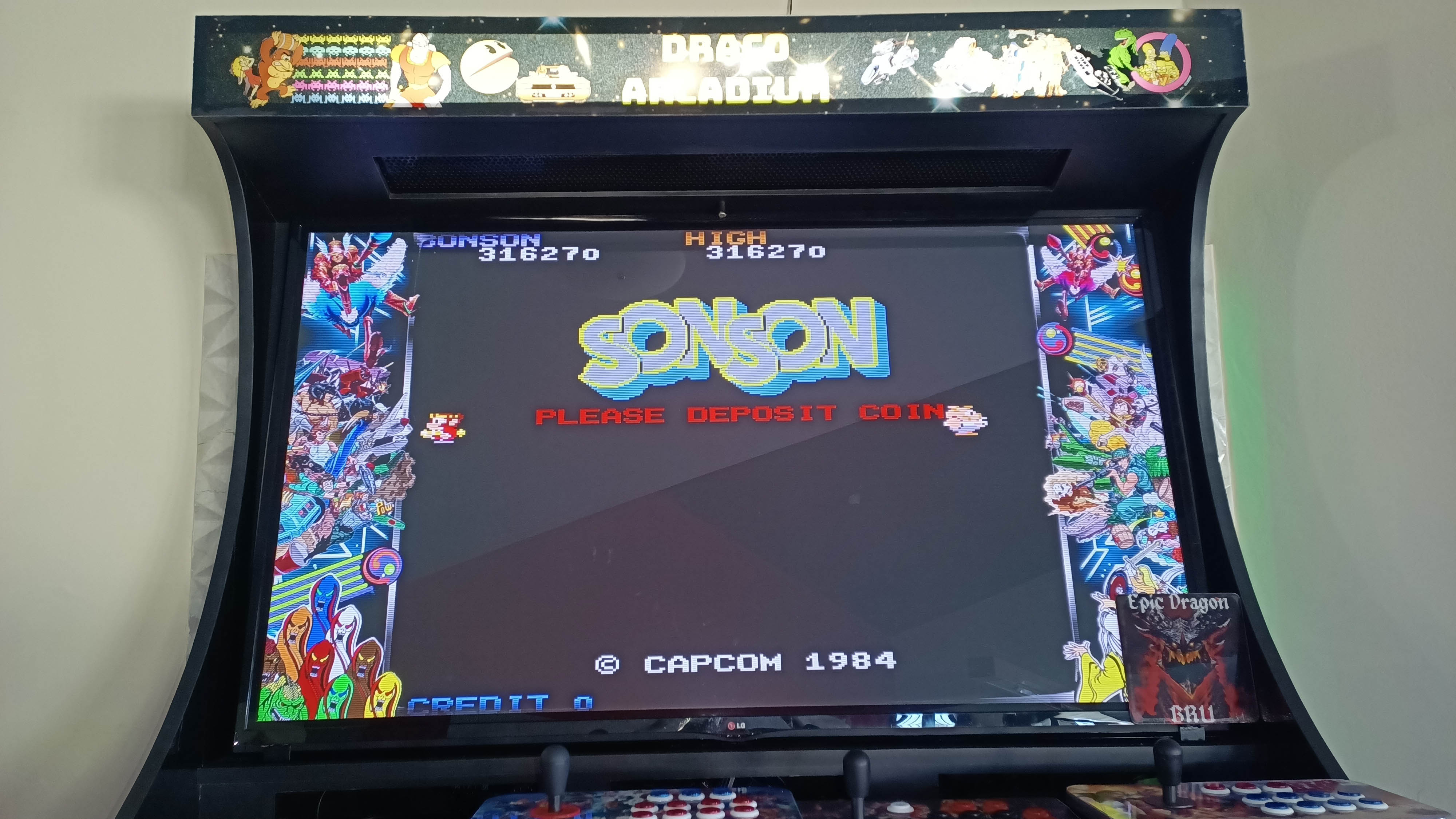 EpicDragon: SonSon [sonson] (Arcade Emulated / M.A.M.E.) 316,270 points on 2022-08-28 12:07:07