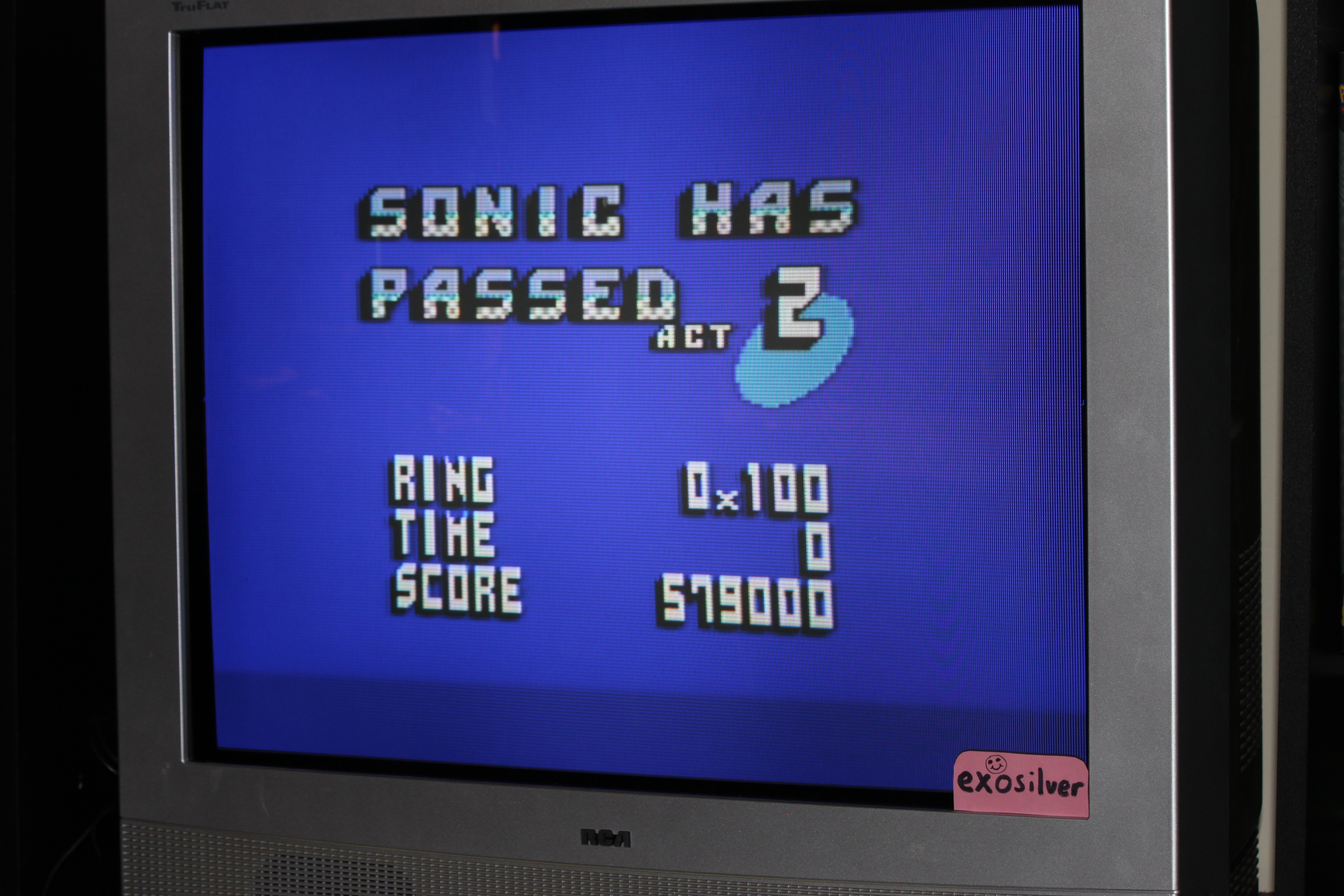 exosilver: Sonic The Hedgehog 2 (Sega Master System) 579,000 points on 2016-11-12 07:48:21