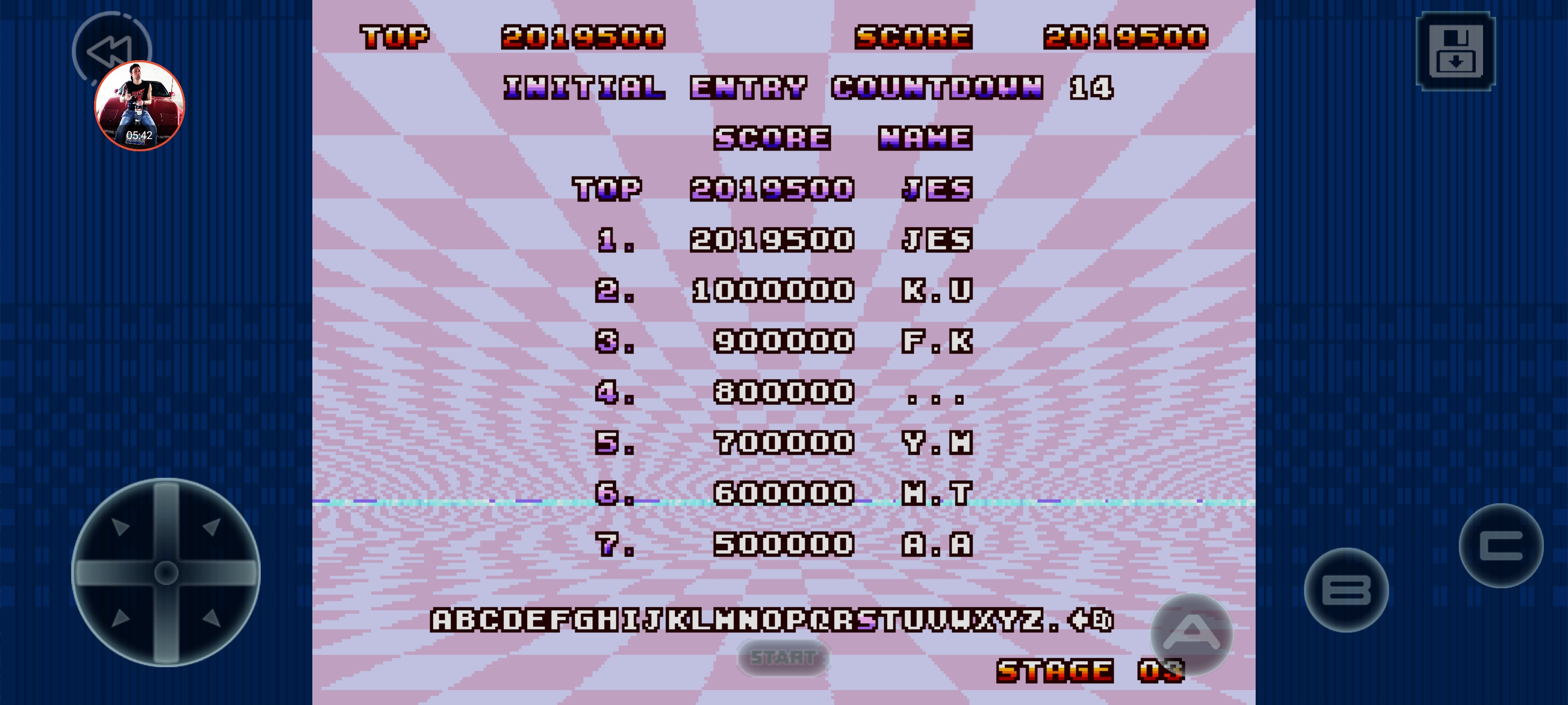 JES: Space Harrier II Classic (Android) 2,019,500 points on 2021-02-24 22:20:39