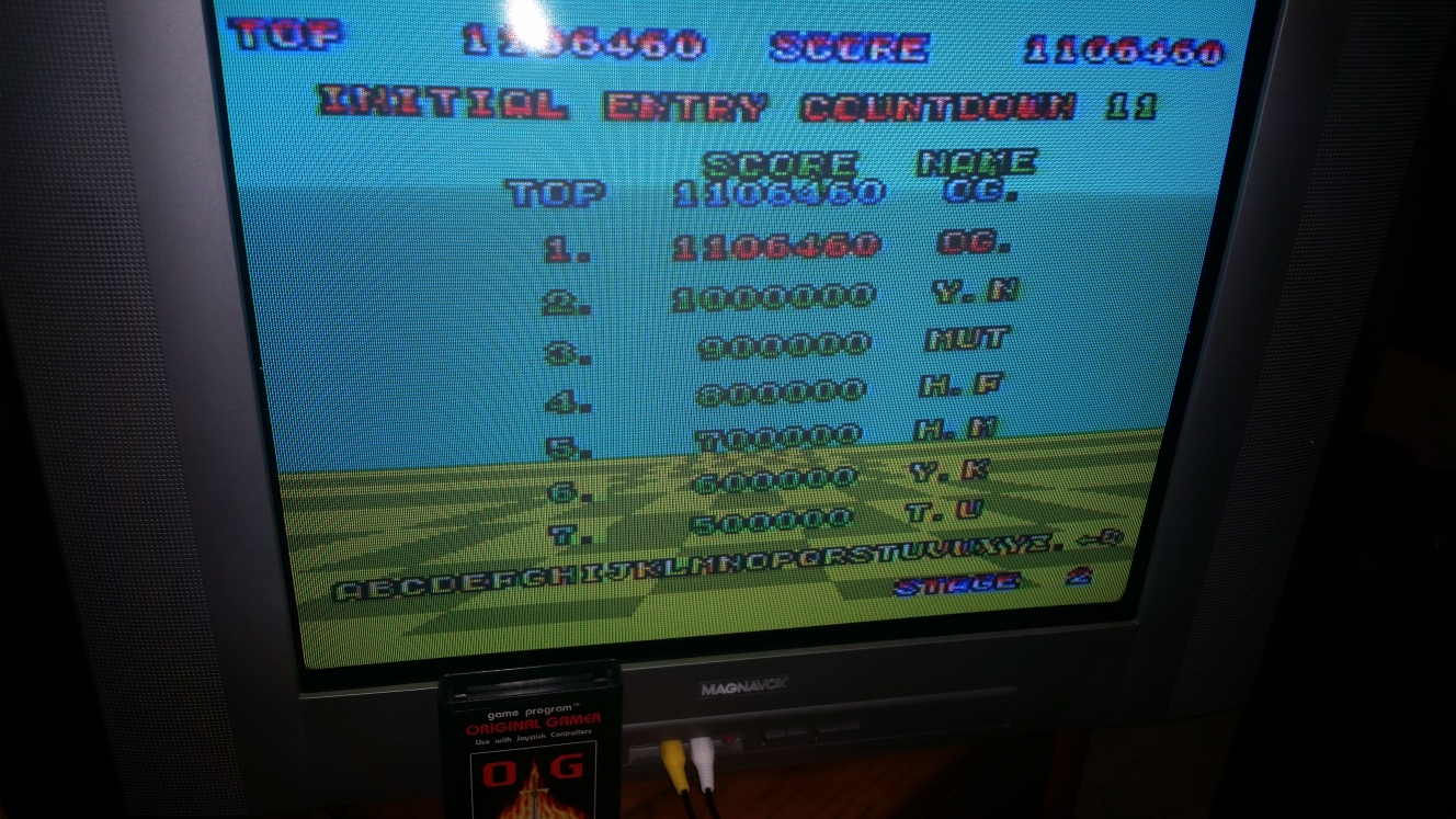 Space Harrier Sega Master System High Score By Originalgamer