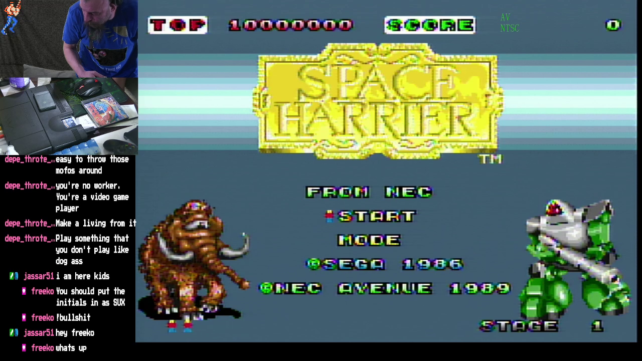 Space Harrier 12,581,350 points