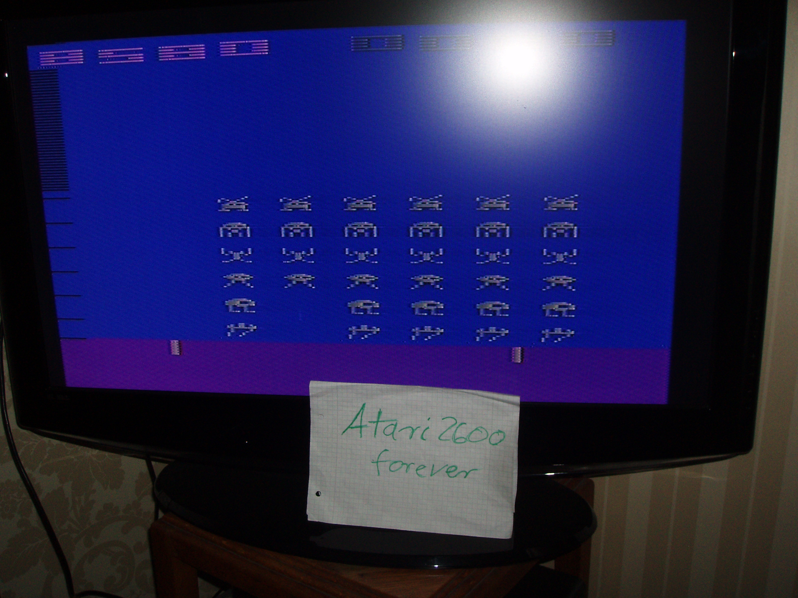 atari2600forever: Space Invaders (Atari 2600 Novice/B) 8,580 points on 2016-11-30 04:41:24
