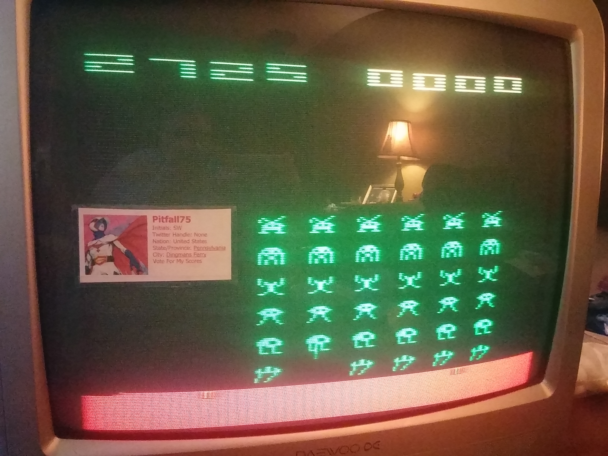 Space Invaders 2,725 points