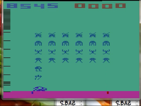 Space Invaders 8,545 points