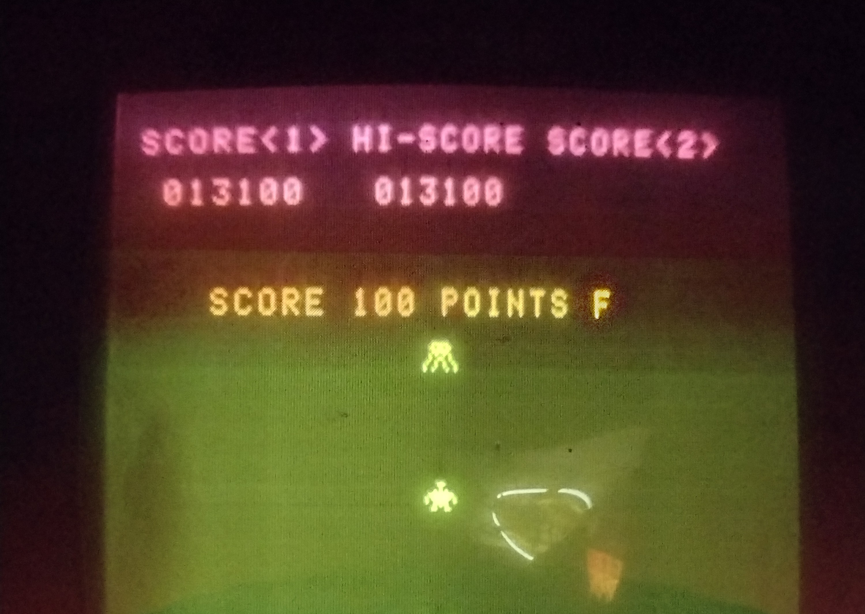 Hauntedprogram: Space Invaders DX: Classic Mode (Arcade) 13,100 points on 2022-07-30 22:42:51