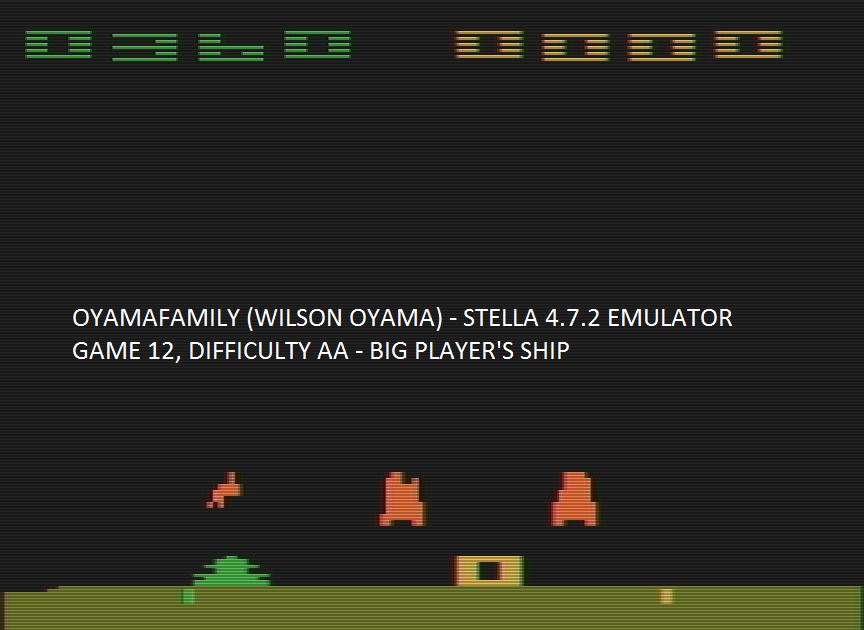 oyamafamily: Space Invaders: Game 12 (Atari 2600 Emulated Expert/A Mode) 360 points on 2016-07-30 14:06:23