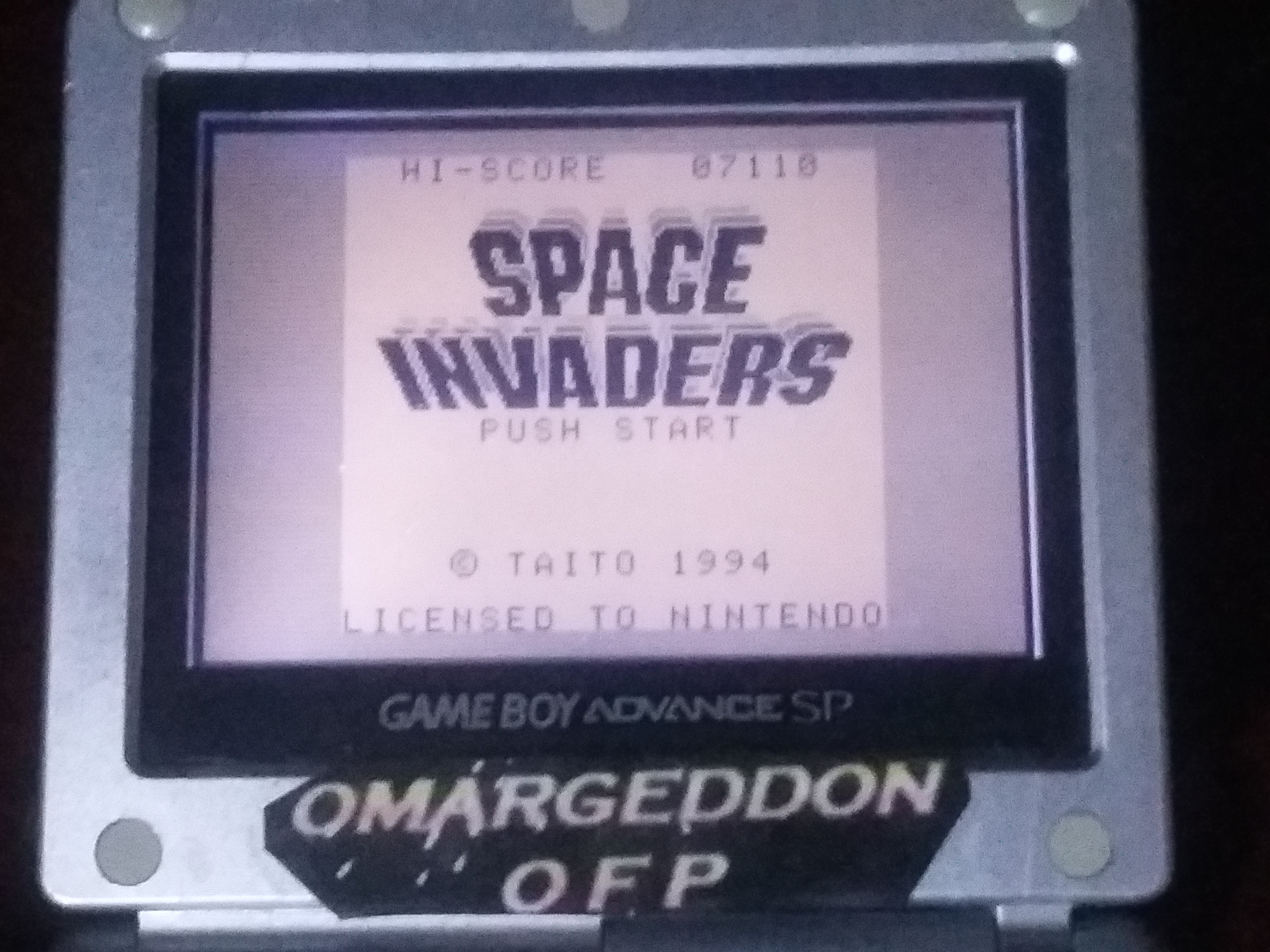 Space Invaders 7,110 points