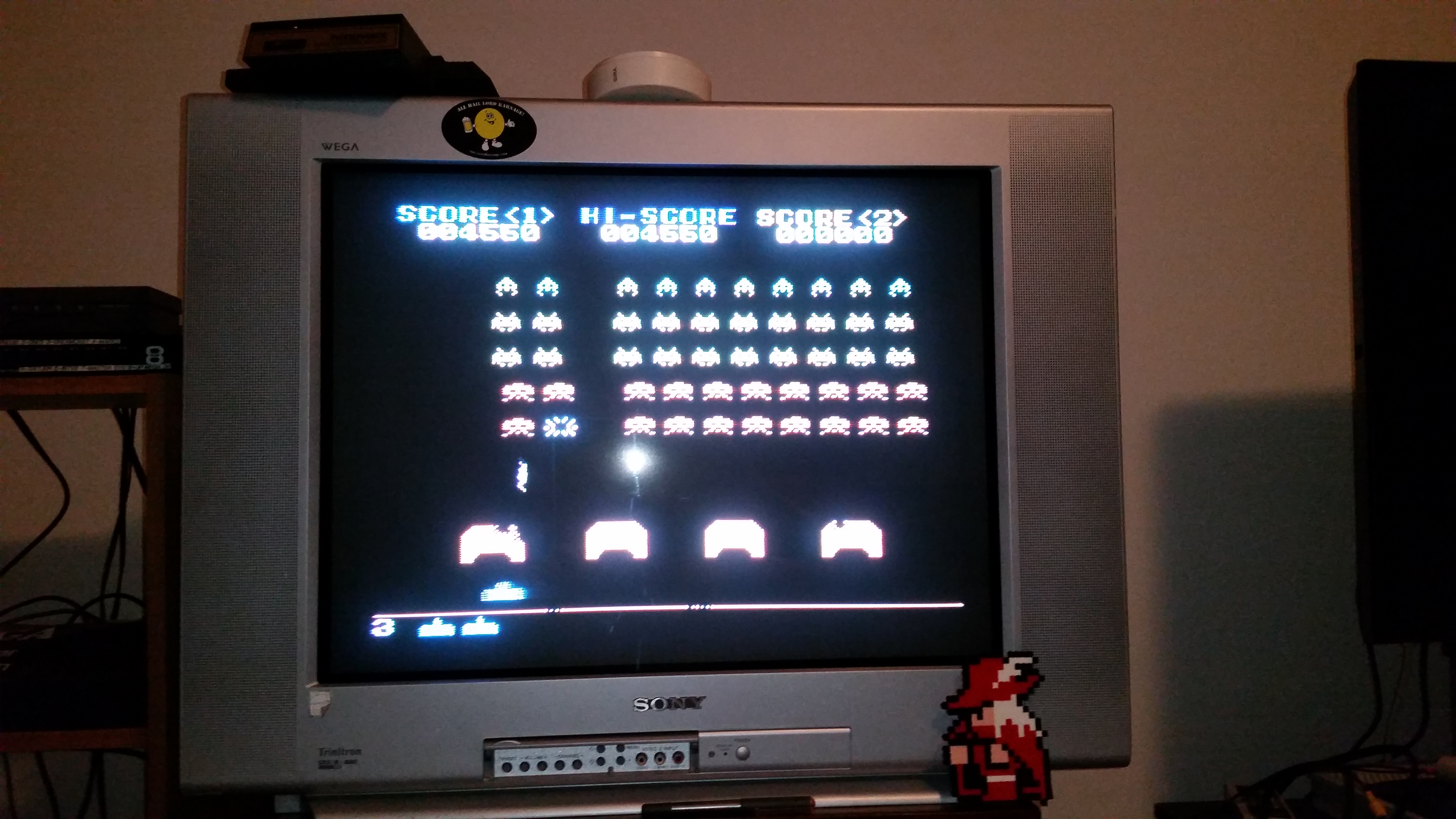 Space Invaders 4,550 points